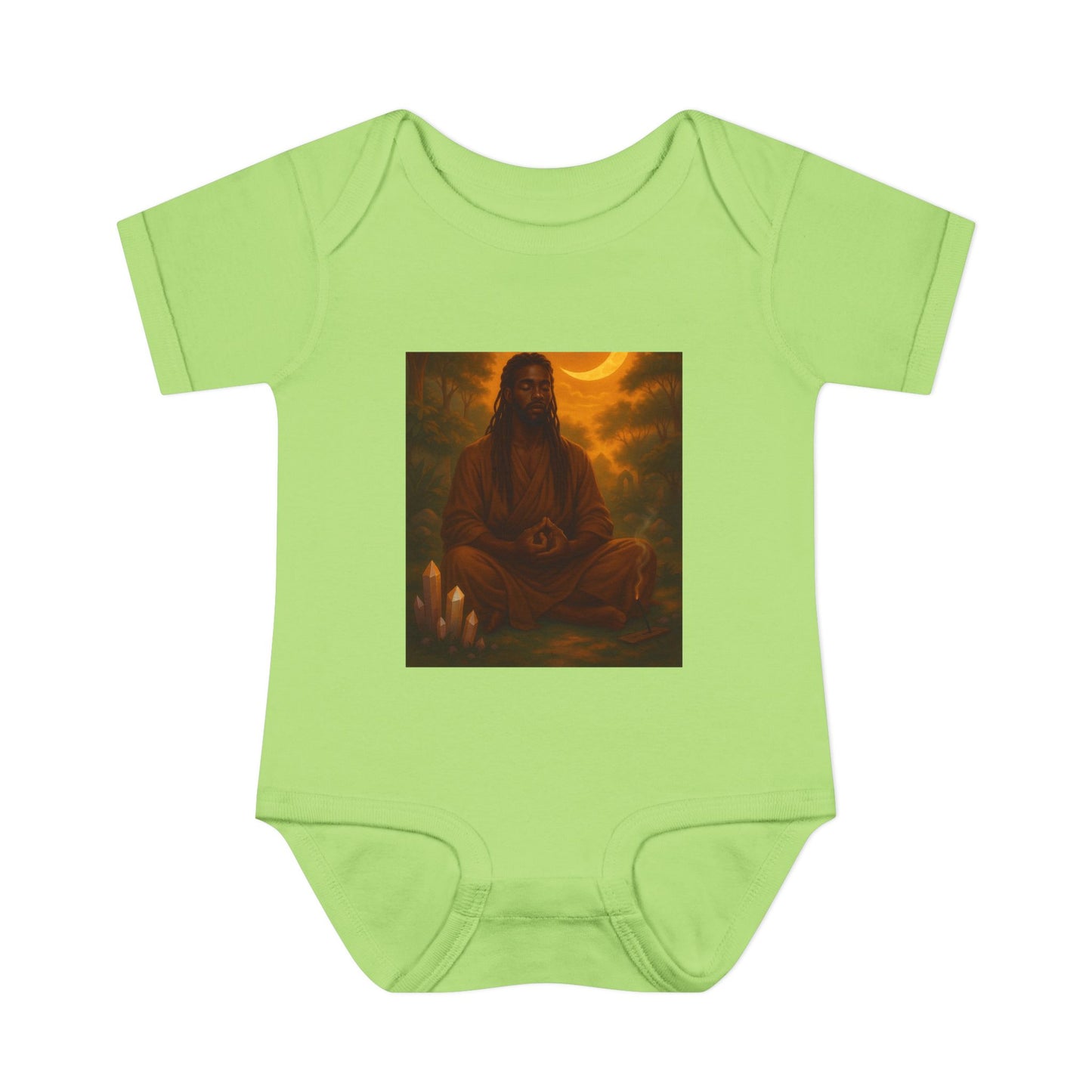 Serene Baby Bodysuit - Mindful Infant Outfit, Newborn Gift, Yoga Baby Clothes, Baby Shower Present, Spiritual Onesie