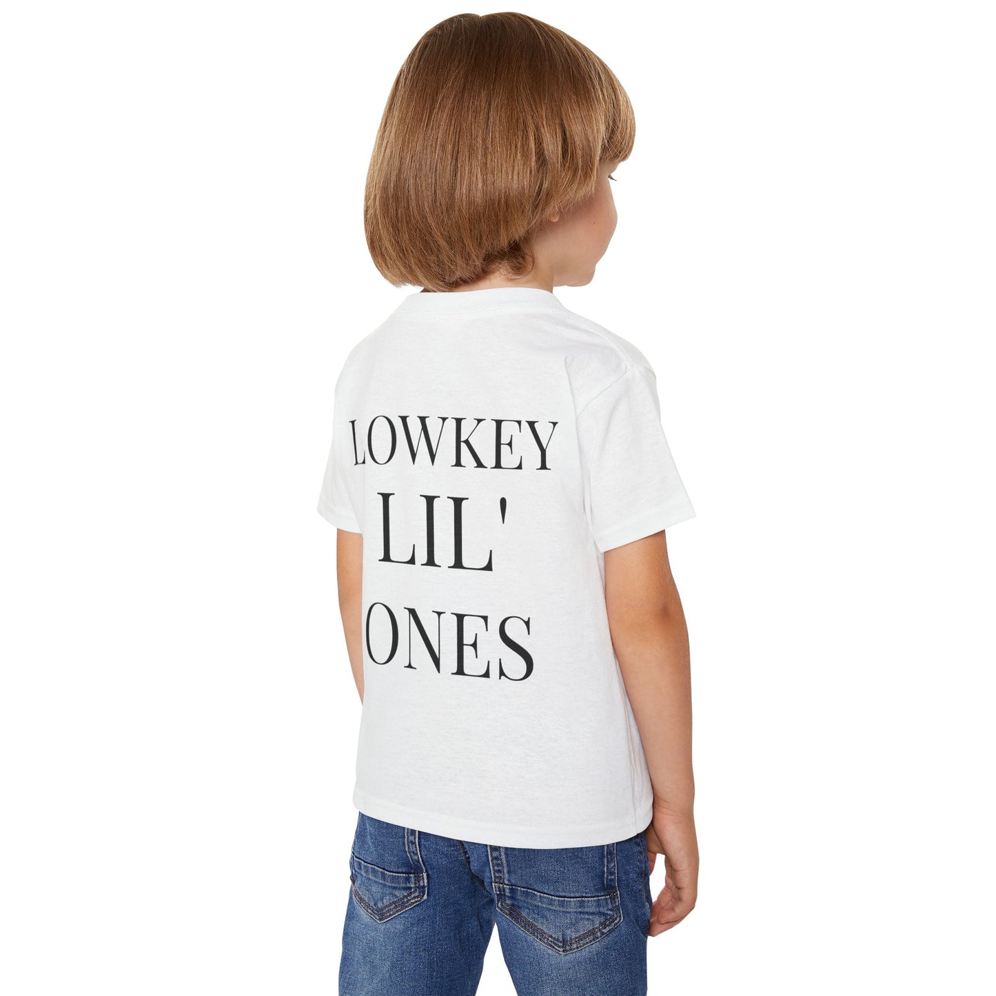 "LOWKEY LIL' ONES MOON & STARS TODDLER SHIRT-SOFT AFFIRMATION TEE FOR KIDS, GENTLE STRENGTH, DREAMY COMFORT"