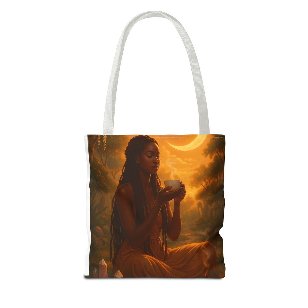 Calming Spiritual Tote Bag, Ethereal Art Tote, Eco-Friendly Shopping Bag, Weekender, Beach Trip, Gift for Her, Yoga Enthusiast