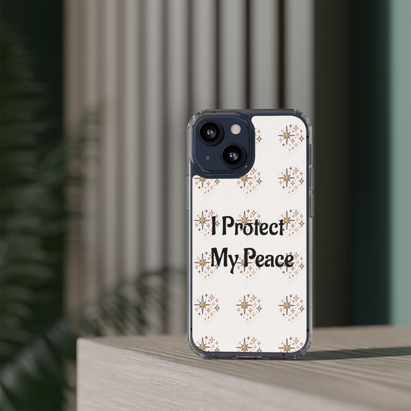 Protect My Peace Clear Impact-Resistant Phone Case