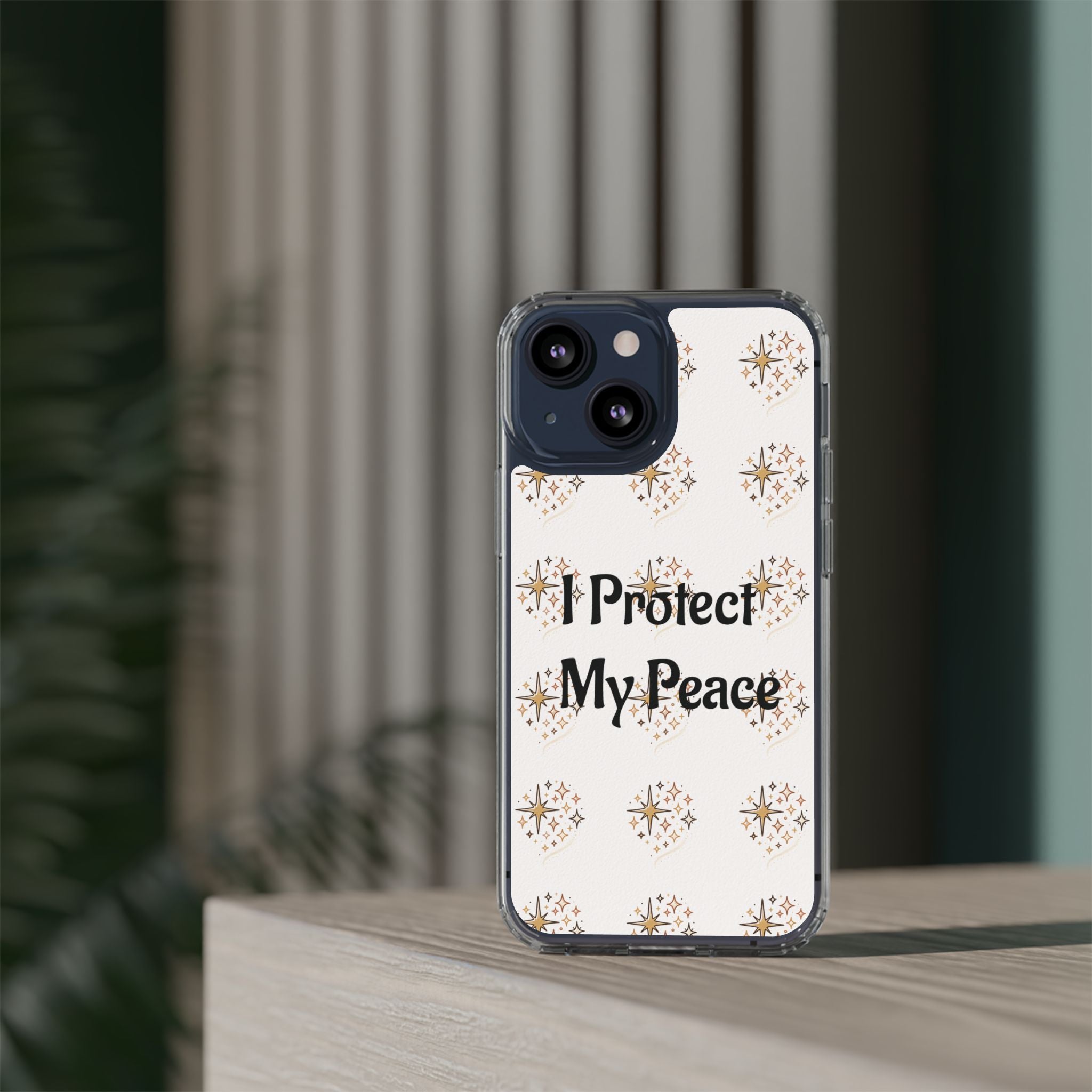 Copy of Protect My Peace Clear Impact-Resistant Phone Case