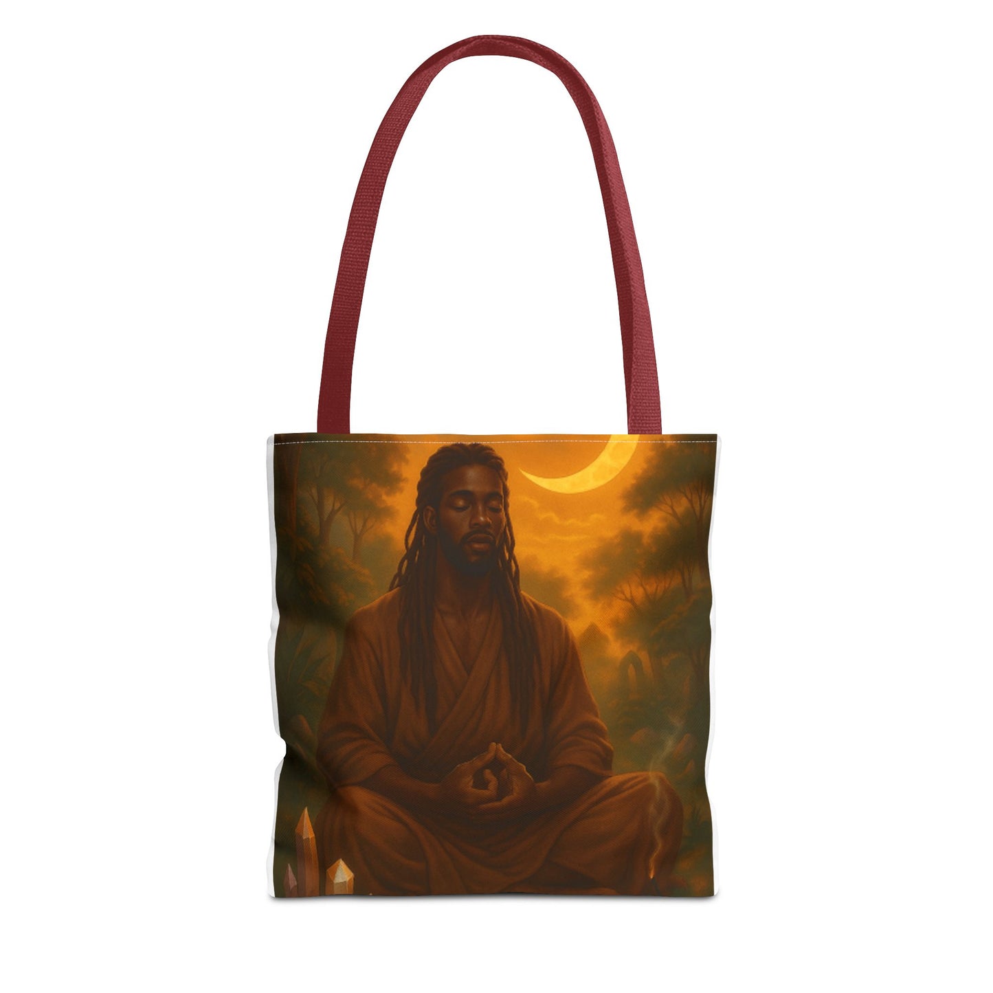LOWKEY HEALING ENERGY TOTE BAG- EMPOWERED, GROUNDED, ROYAL.