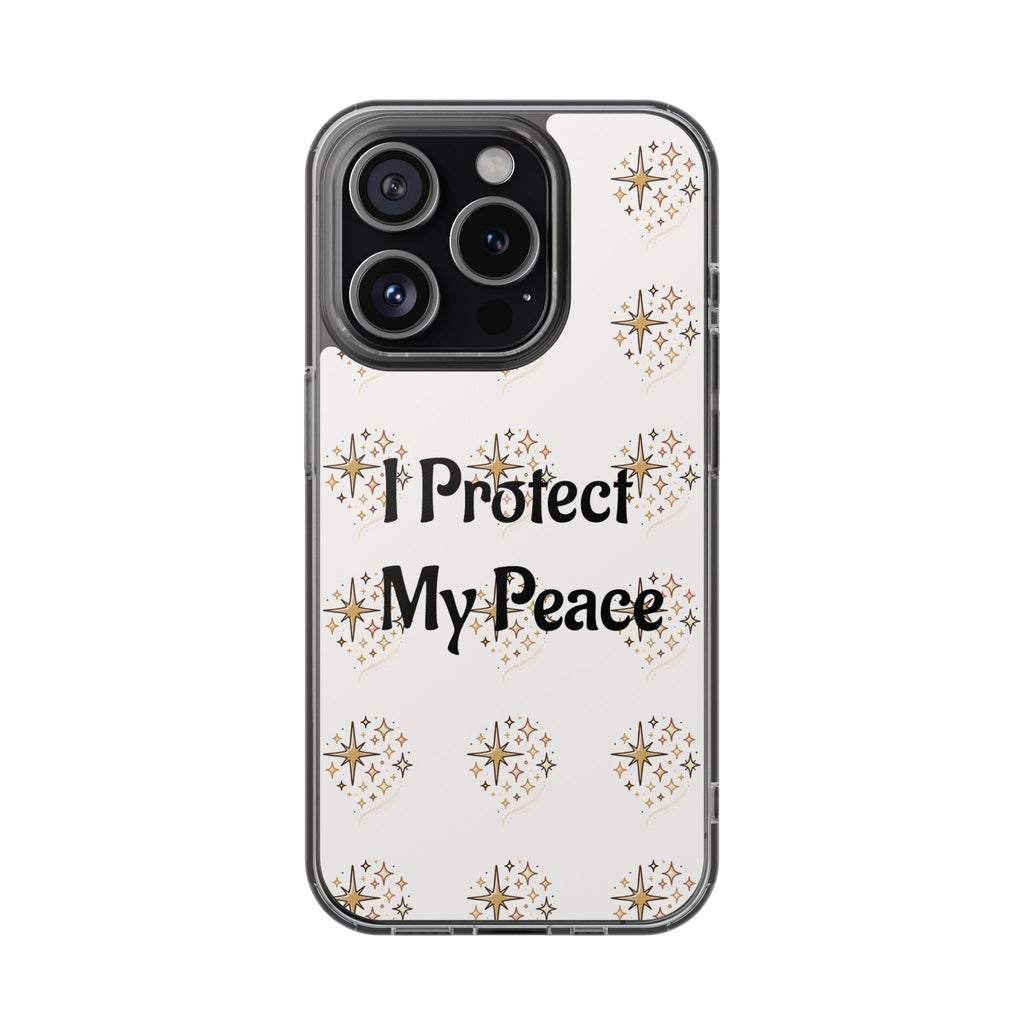 Protect My Peace Clear Impact-Resistant Phone Case