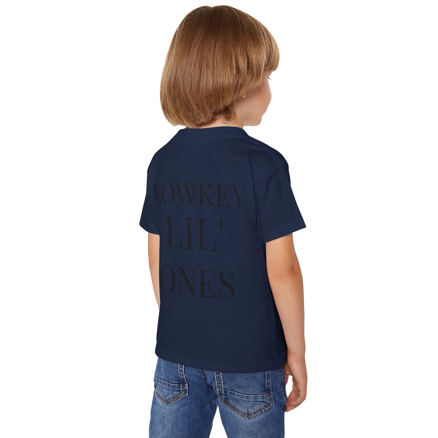 "LOWKEY LIL' ONES MOON & STARS TODDLER SHIRT-SOFT AFFIRMATION TEE FOR KIDS, GENTLE STRENGTH, DREAMY COMFORT"