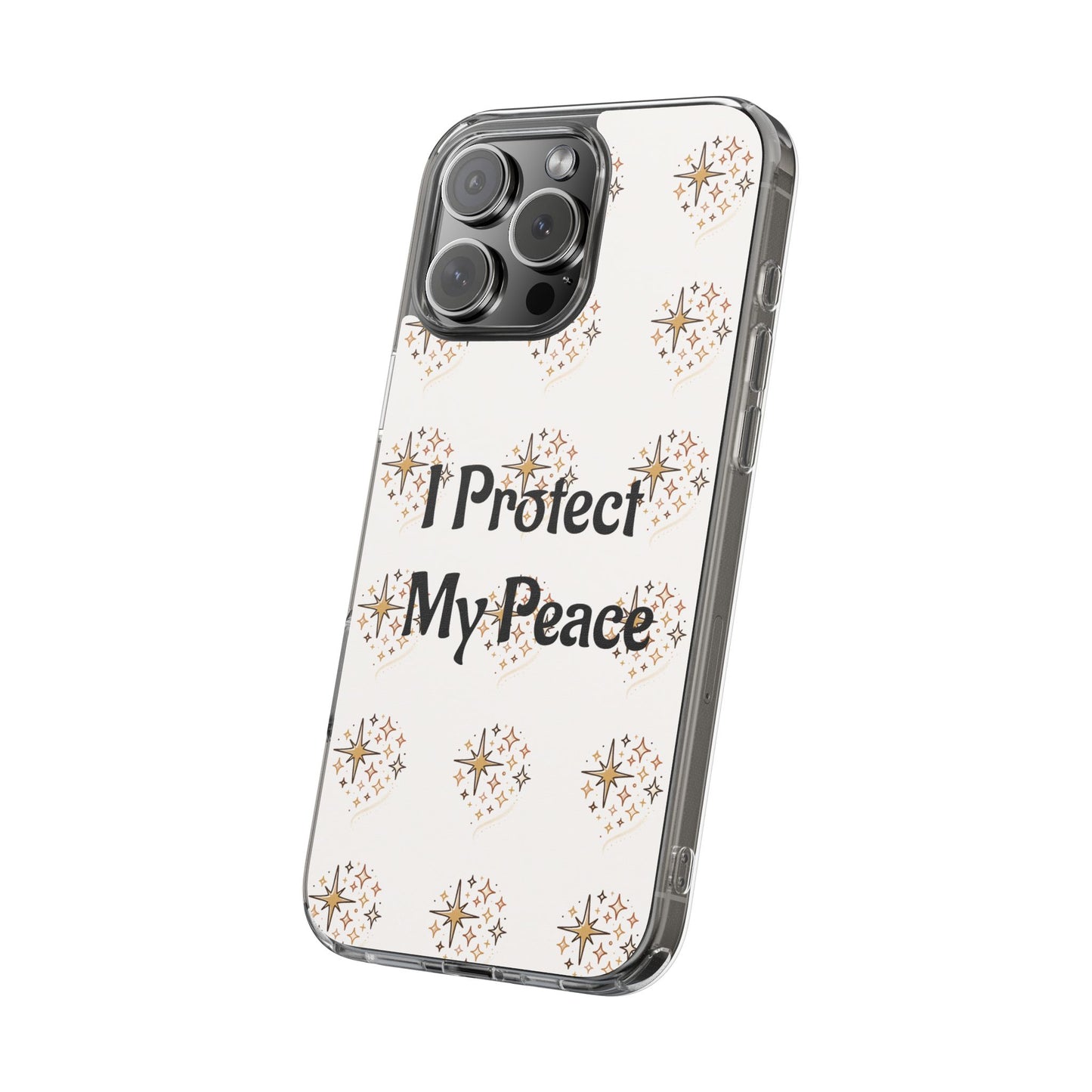Protect My Peace Clear Impact-Resistant Phone Case