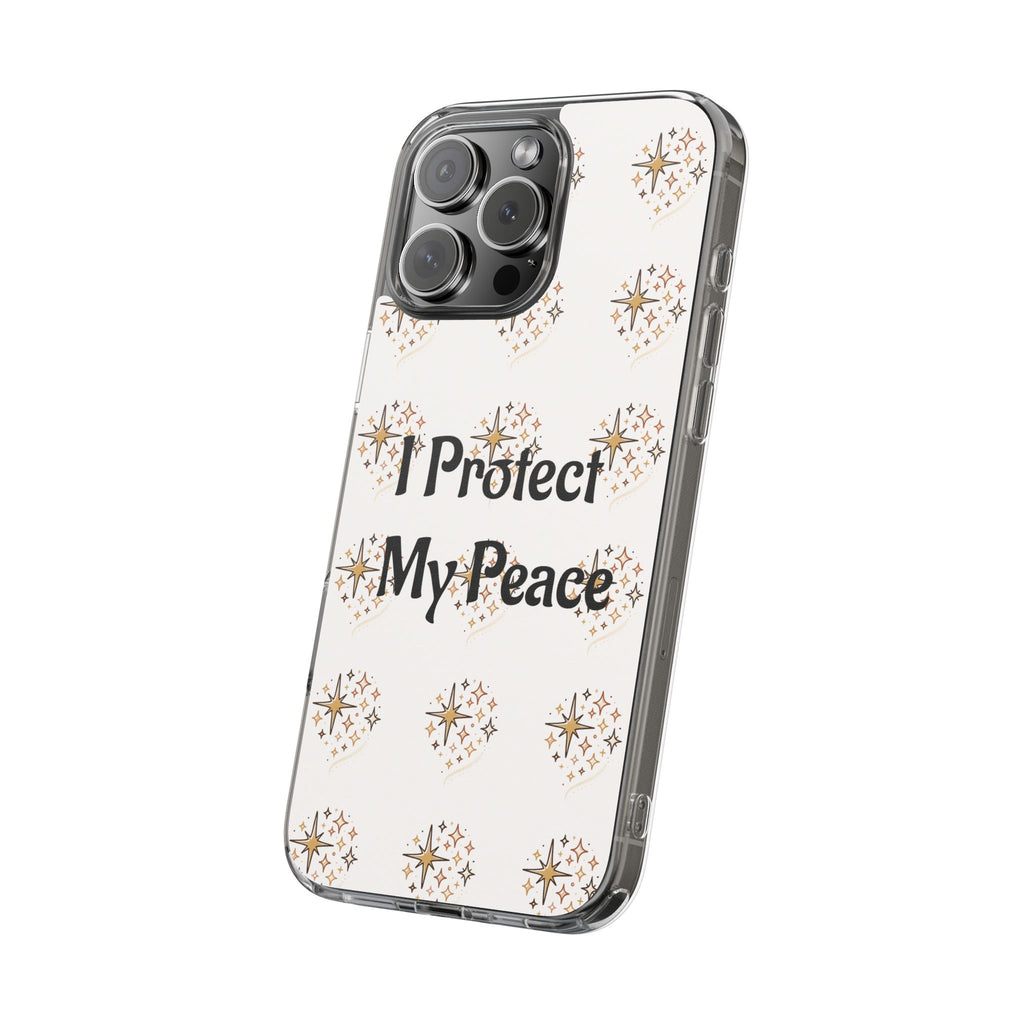 Copy of Protect My Peace Clear Impact-Resistant Phone Case