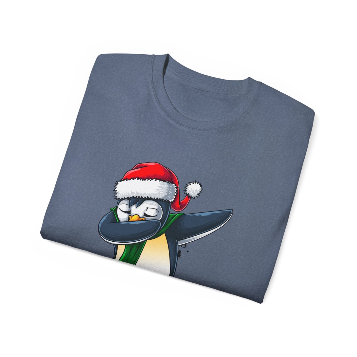 Women's Christmas Vibes Dabbing Penguin Tee