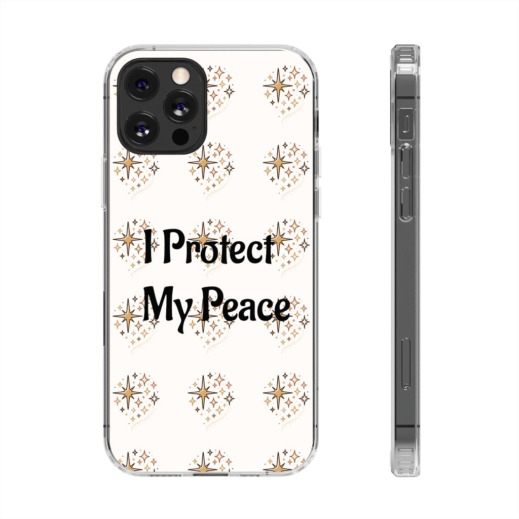 Protect My Peace Clear Impact-Resistant Phone Case