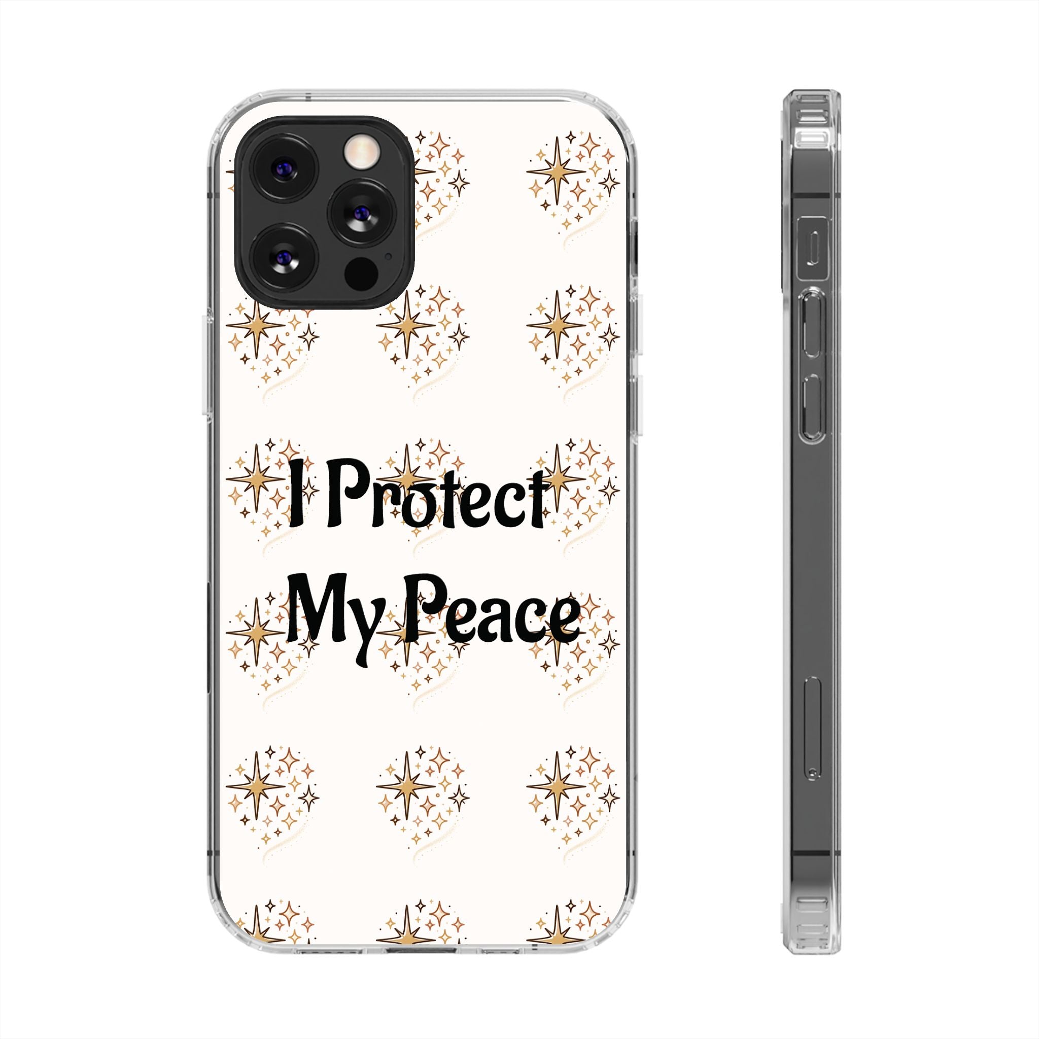 Protect My Peace Clear Impact-Resistant Phone Case