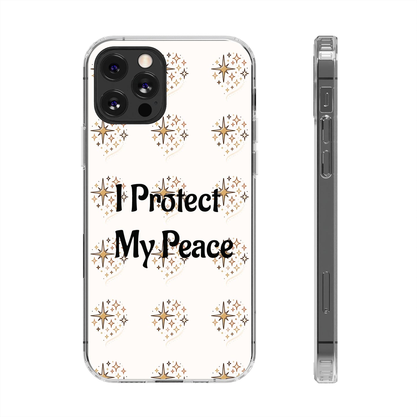 Copy of Protect My Peace Clear Impact-Resistant Phone Case
