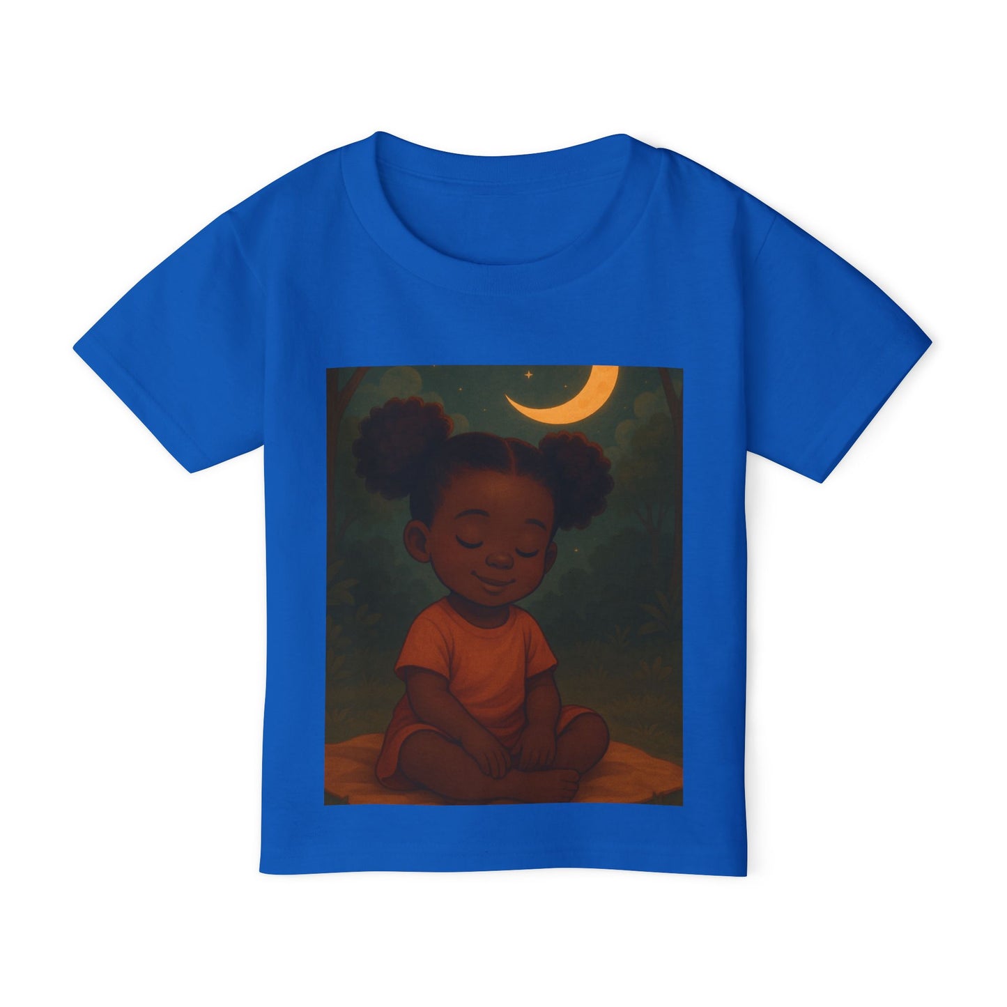 "LOWKEY LIL' ONES MOON & STARS TODDLER SHIRT-SOFT AFFIRMATION TEE FOR KIDS, GENTLE STRENGTH, DREAMY COMFORT"