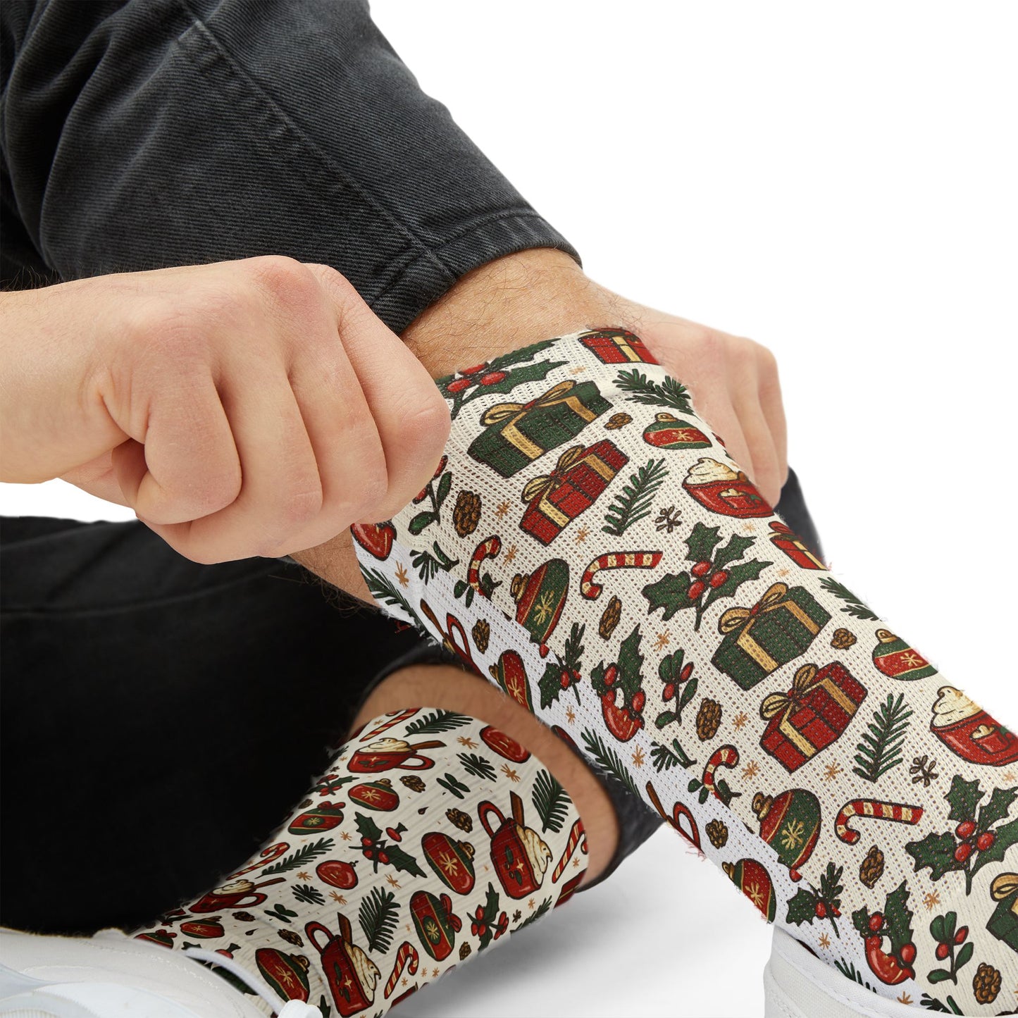 Holiday Cheer Cozy Crew Socks- Lowkey Holiday Collection