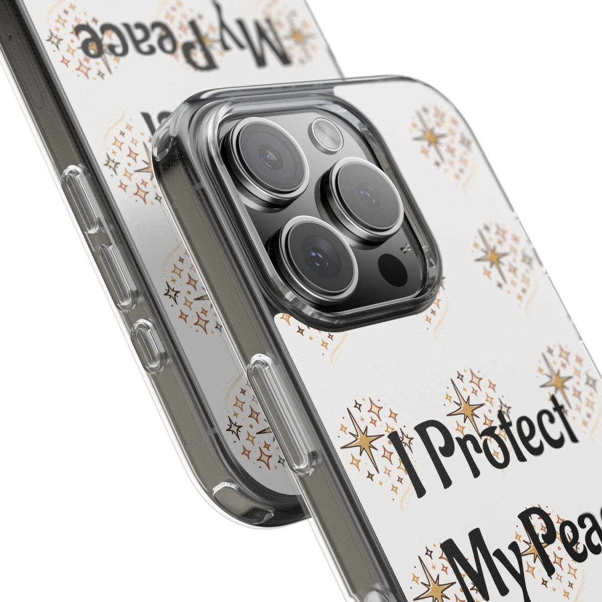 Protect My Peace Clear Impact-Resistant Phone Case