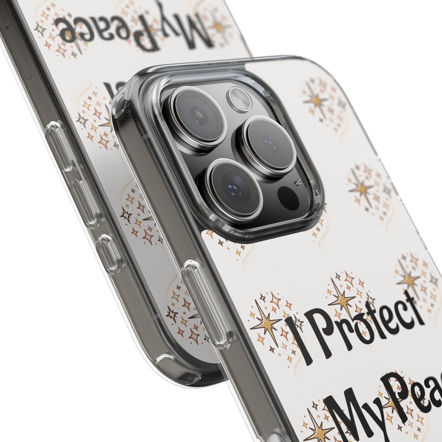 Copy of Protect My Peace Clear Impact-Resistant Phone Case