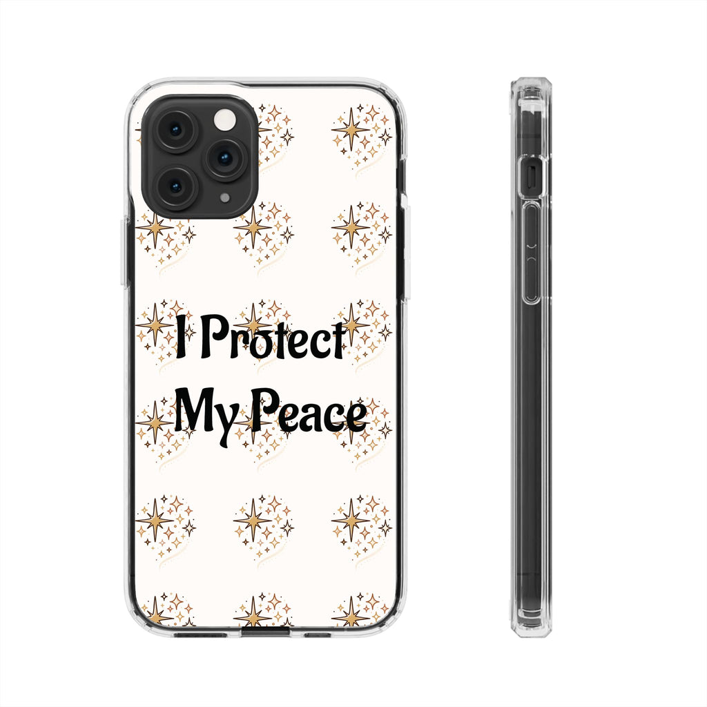 Protect My Peace Clear Impact-Resistant Phone Case