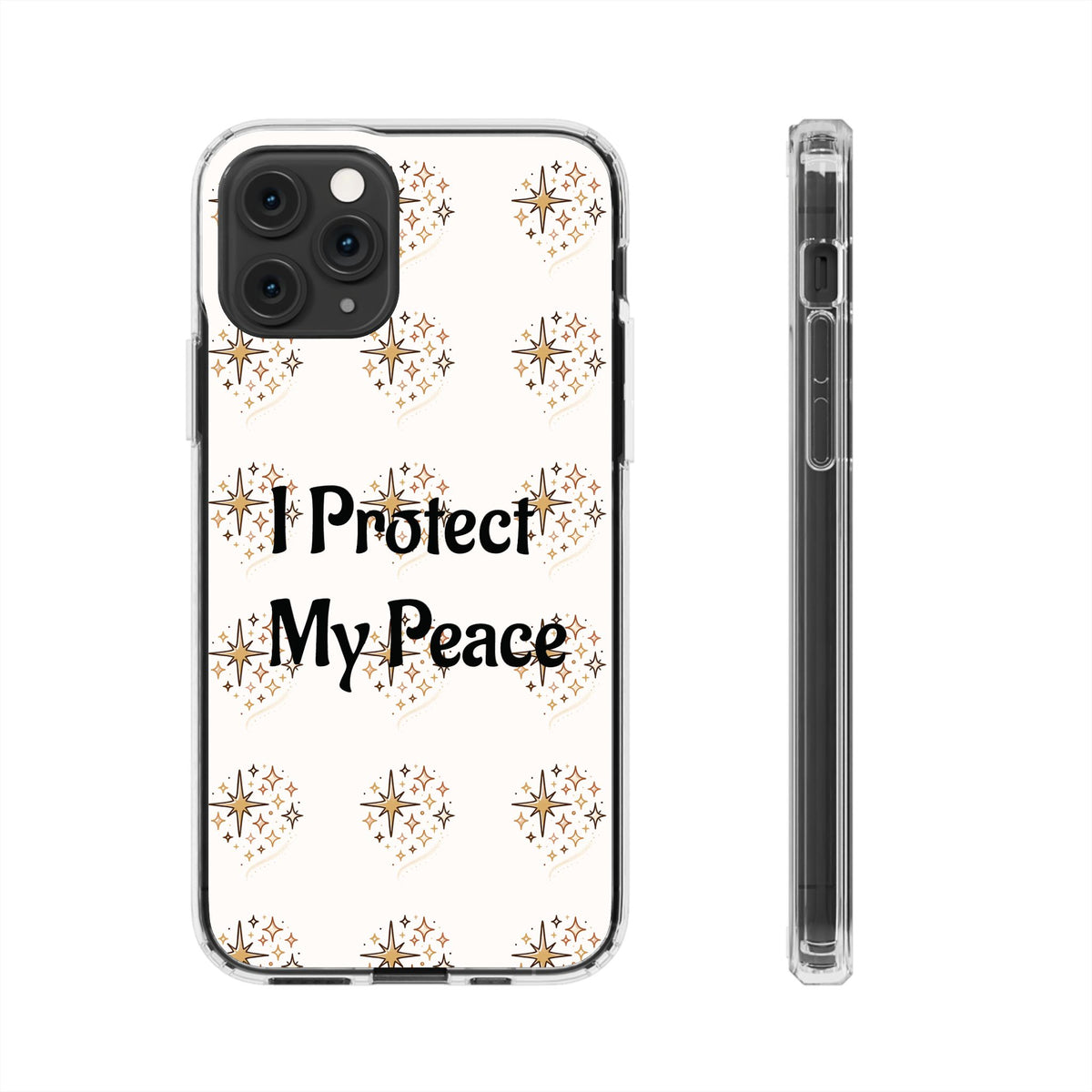 Protect My Peace Clear Impact-Resistant Phone Case