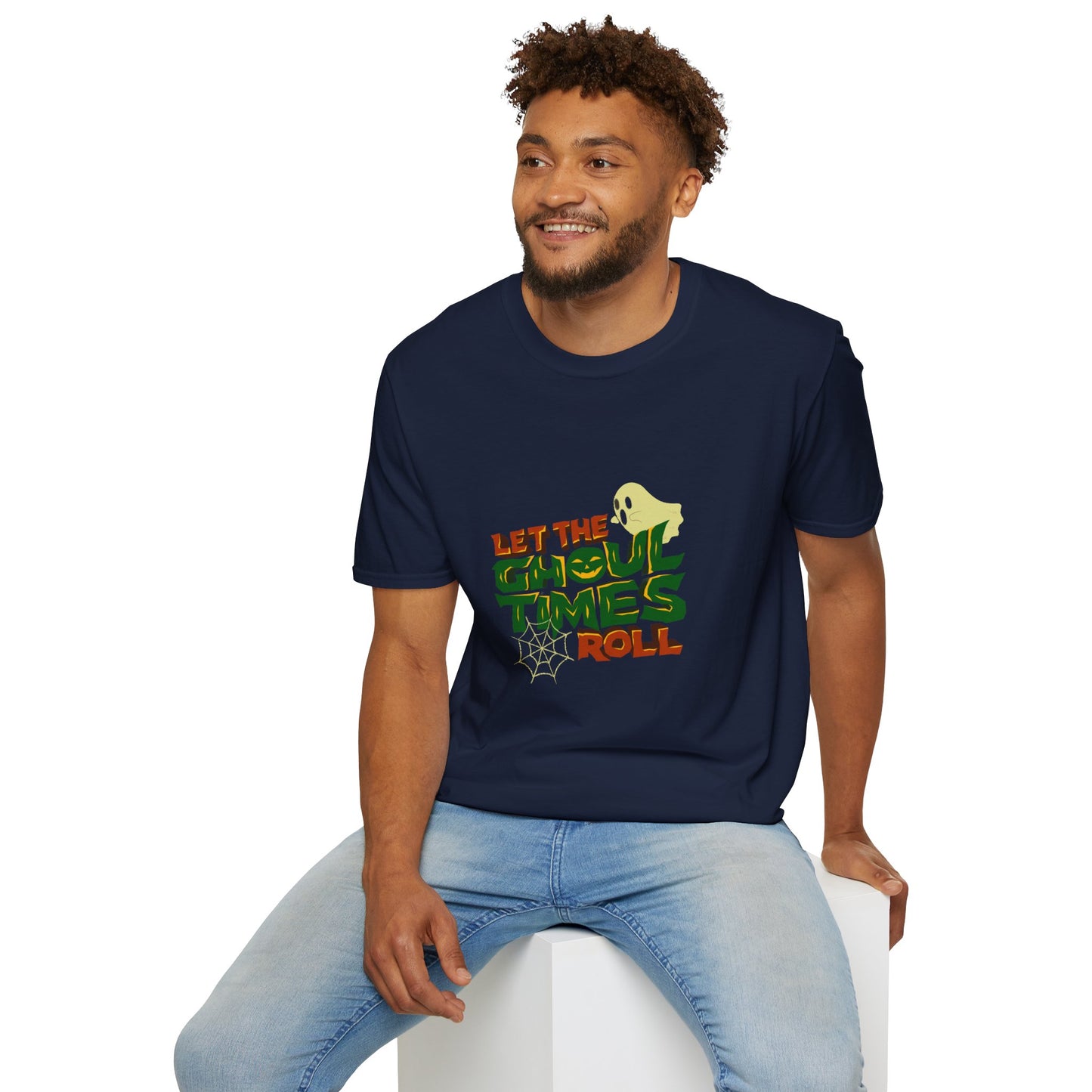"Let The Ghoul Times Roll-Men's Halloween Tee"
