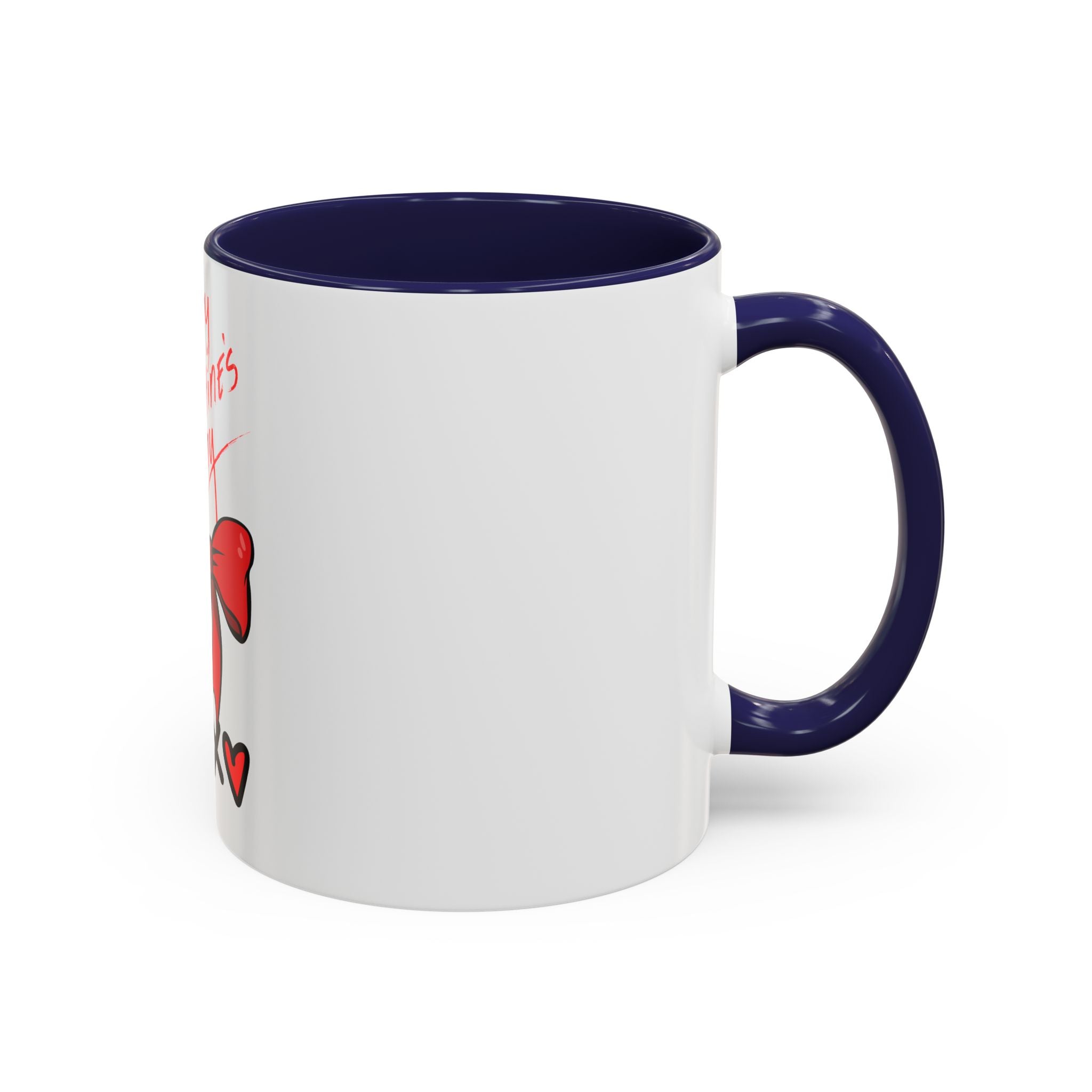 Happy Valentine's Day Bow & Hearts Coffee Mug