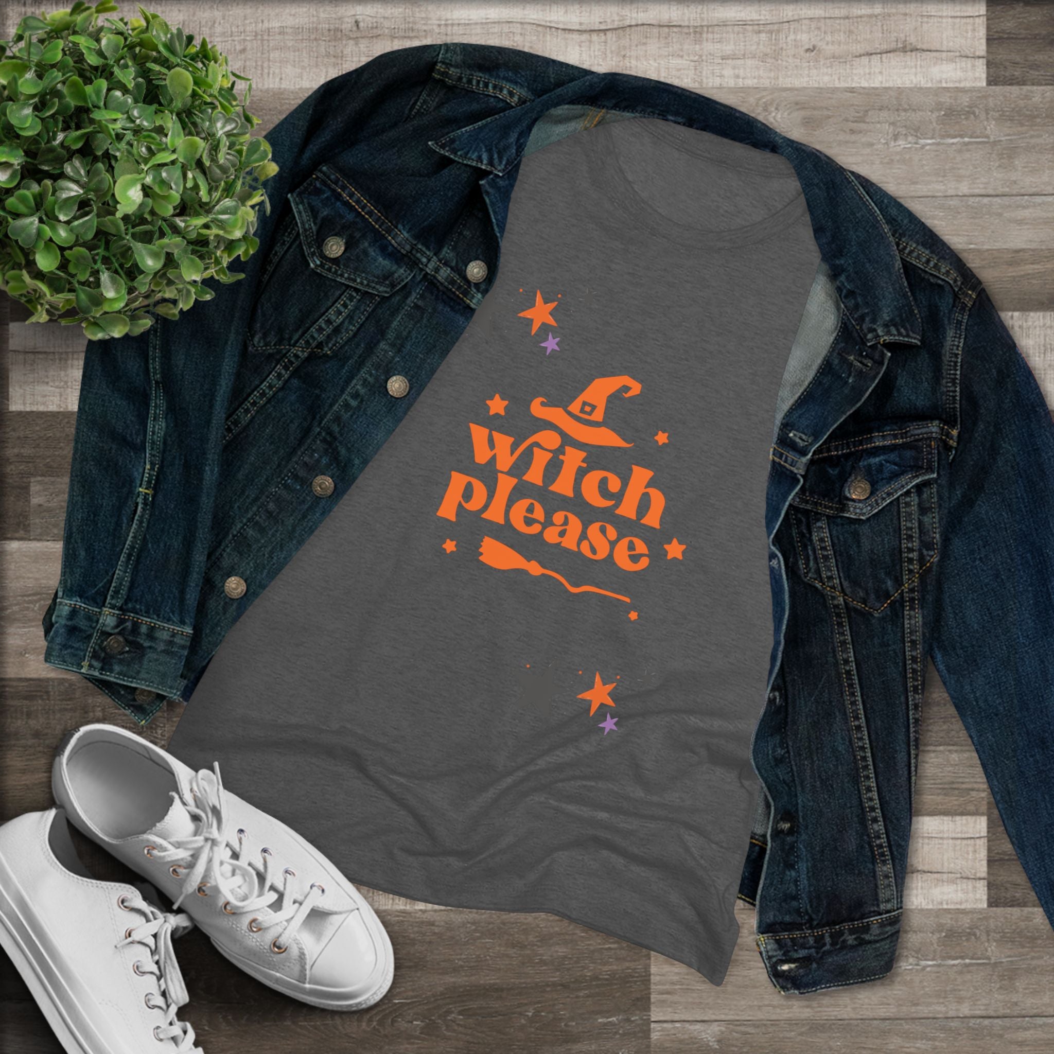 Witch Please Women's Triblend Tee -