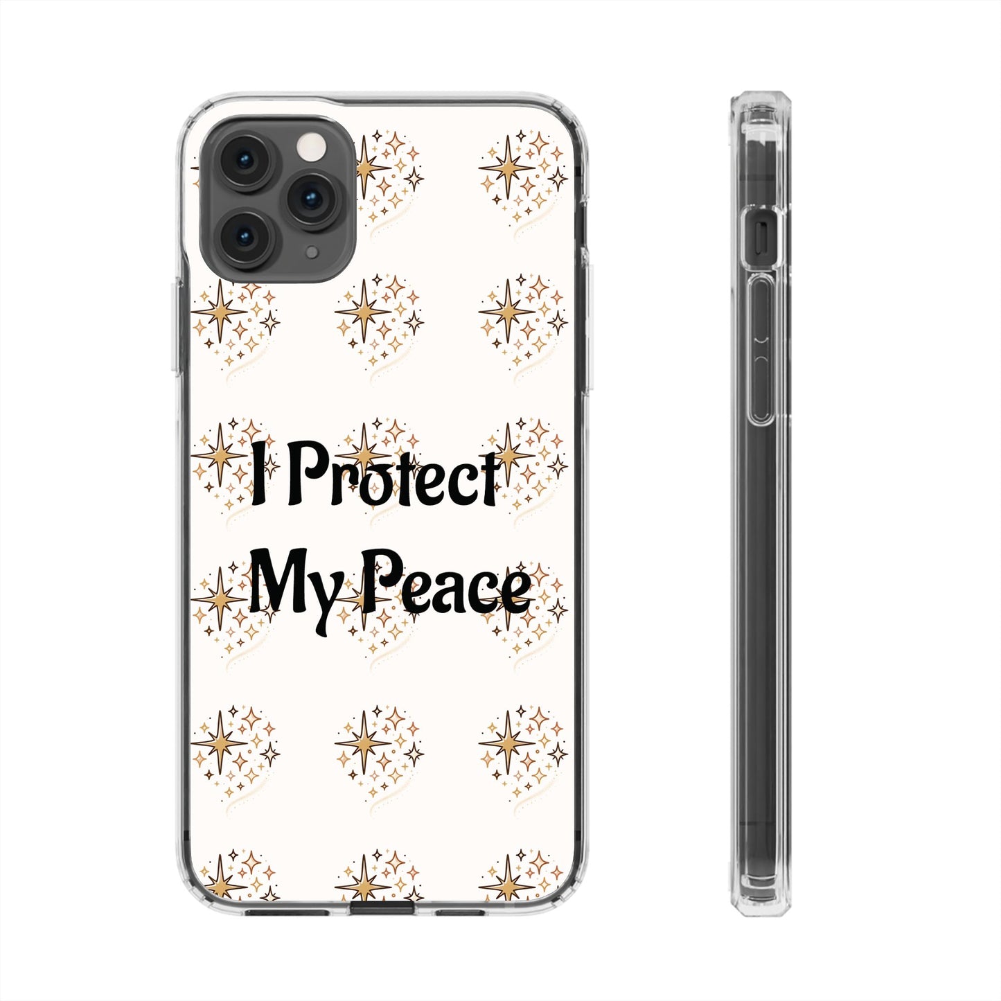 Protect My Peace Clear Impact-Resistant Phone Case