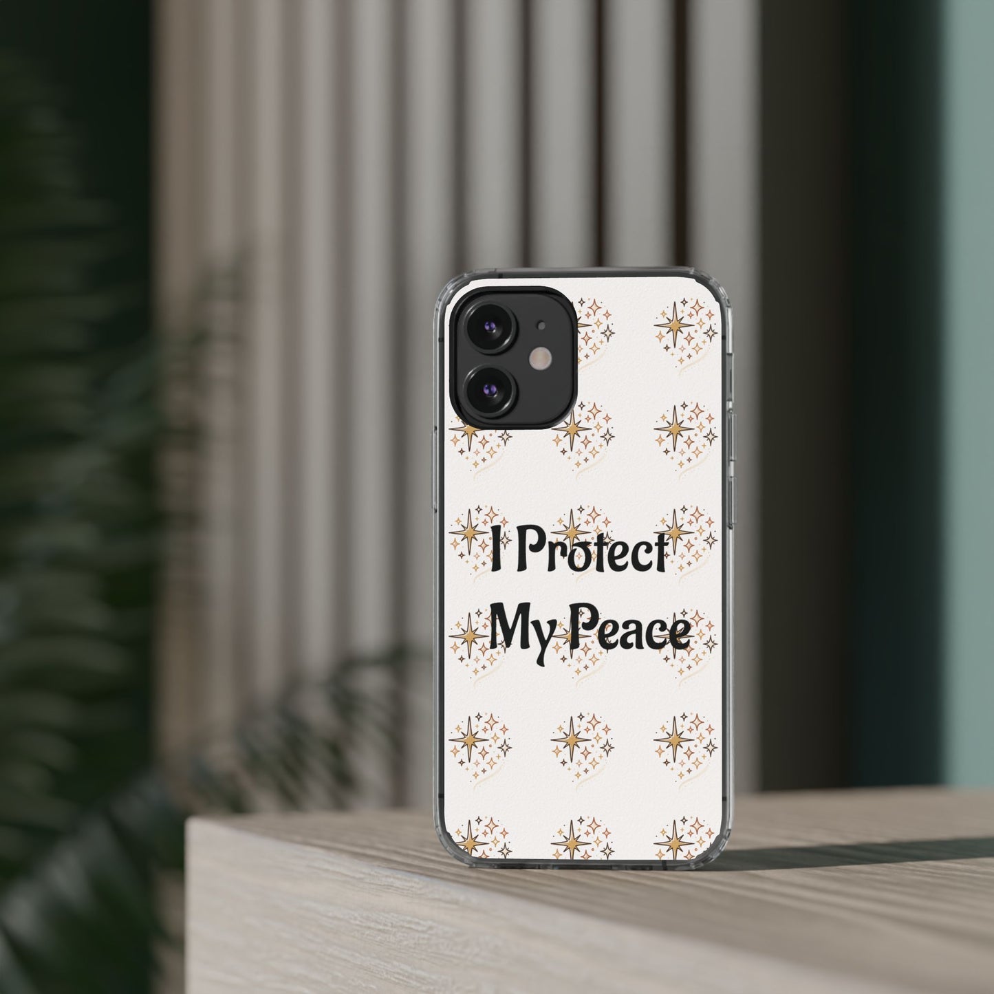 Protect My Peace Clear Impact-Resistant Phone Case