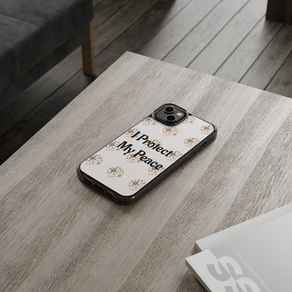 Protect My Peace Clear Impact-Resistant Phone Case