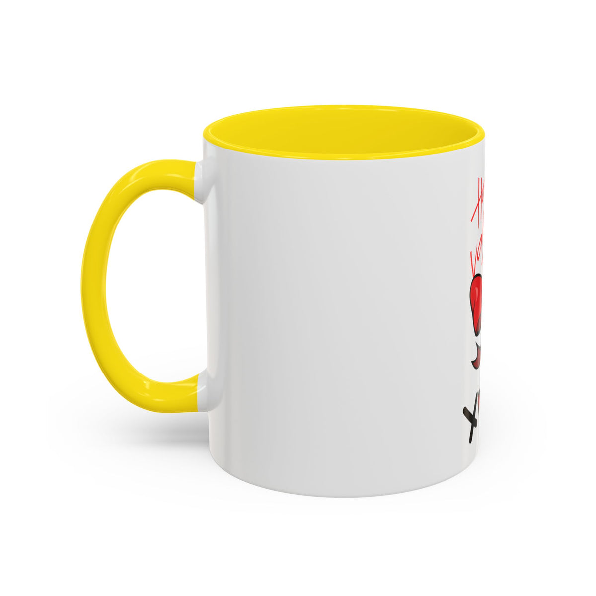 Happy Valentine's Day Bow & Hearts Coffee Mug