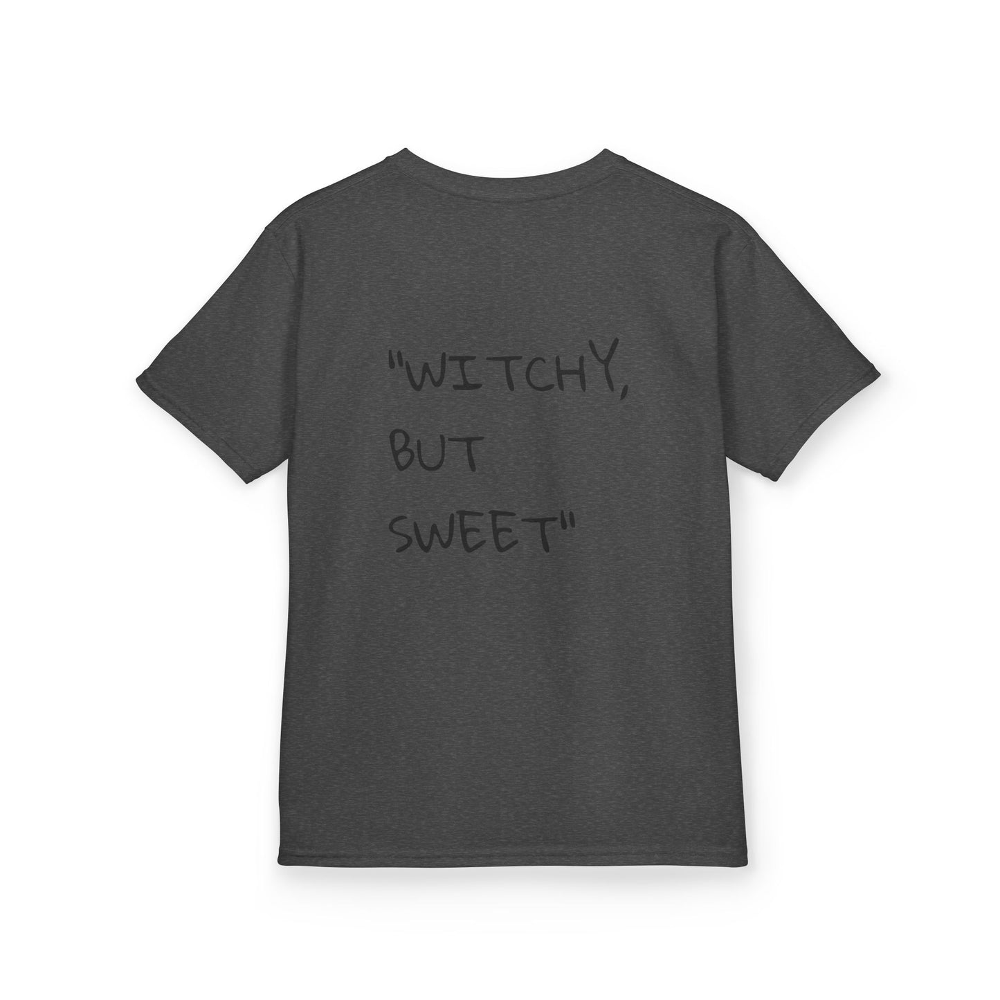 "witchy But Sweet" Kids Halloween Tee- Lowkey Lil' Ones Collection