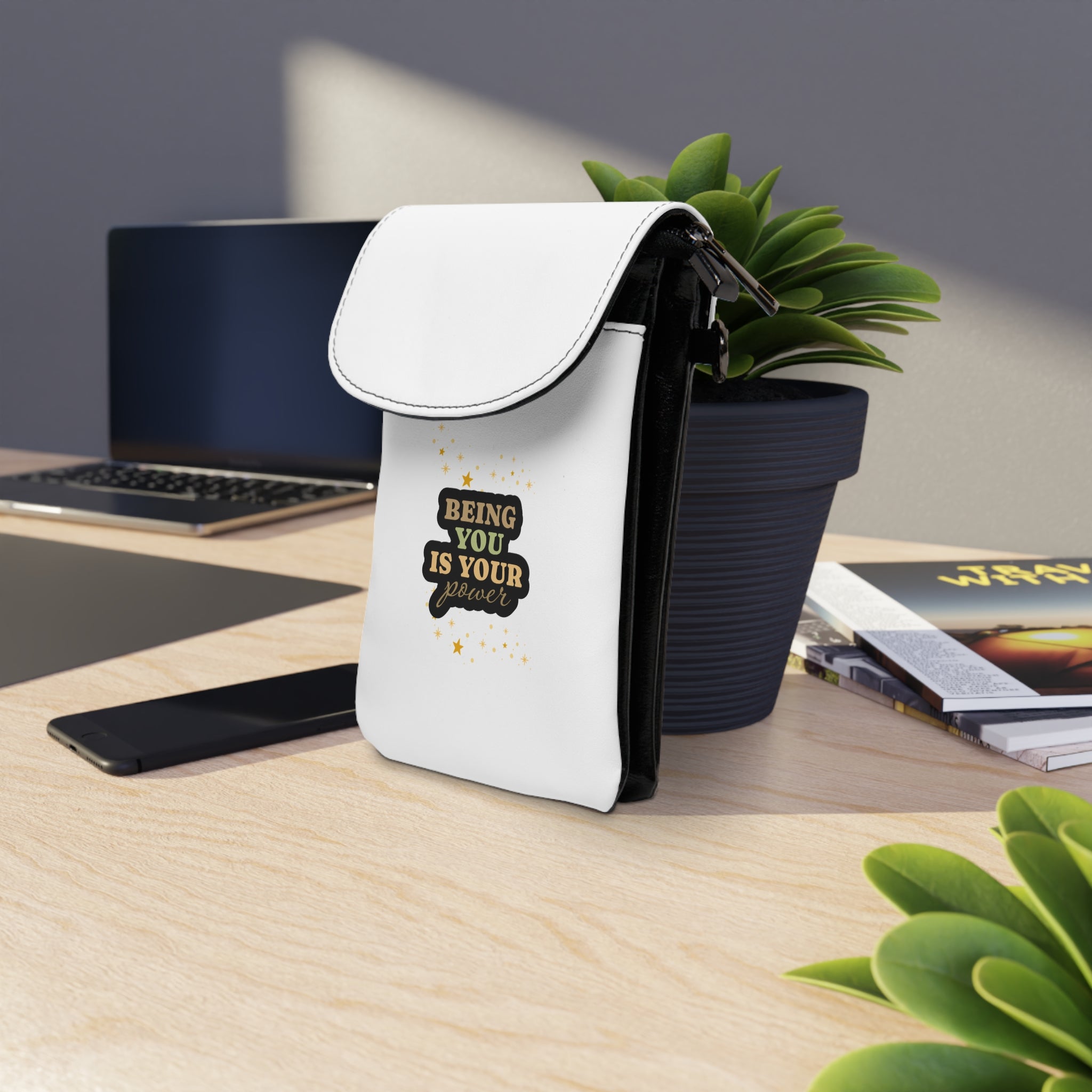 Being You Is Your Power Phone Crossbody Wallet