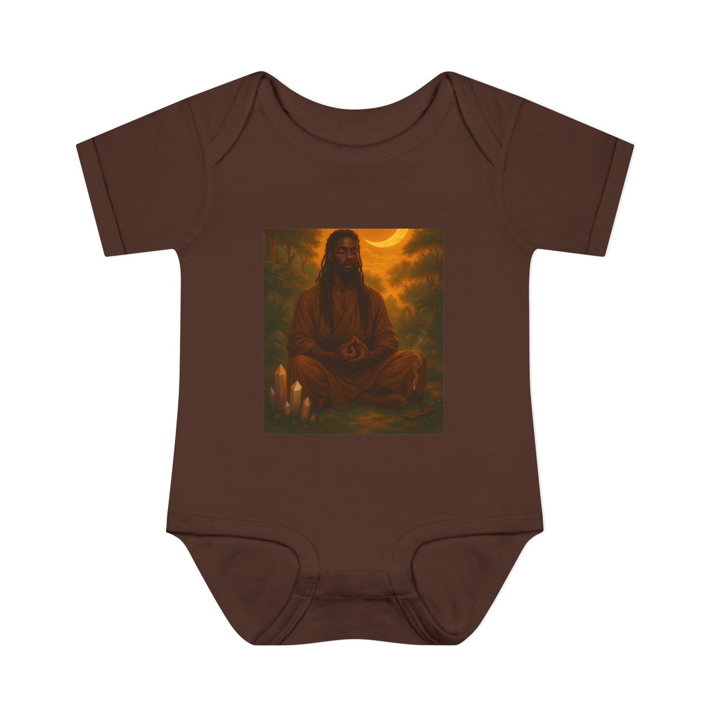 Serene Baby Bodysuit - Mindful Infant Outfit, Newborn Gift, Yoga Baby Clothes, Baby Shower Present, Spiritual Onesie