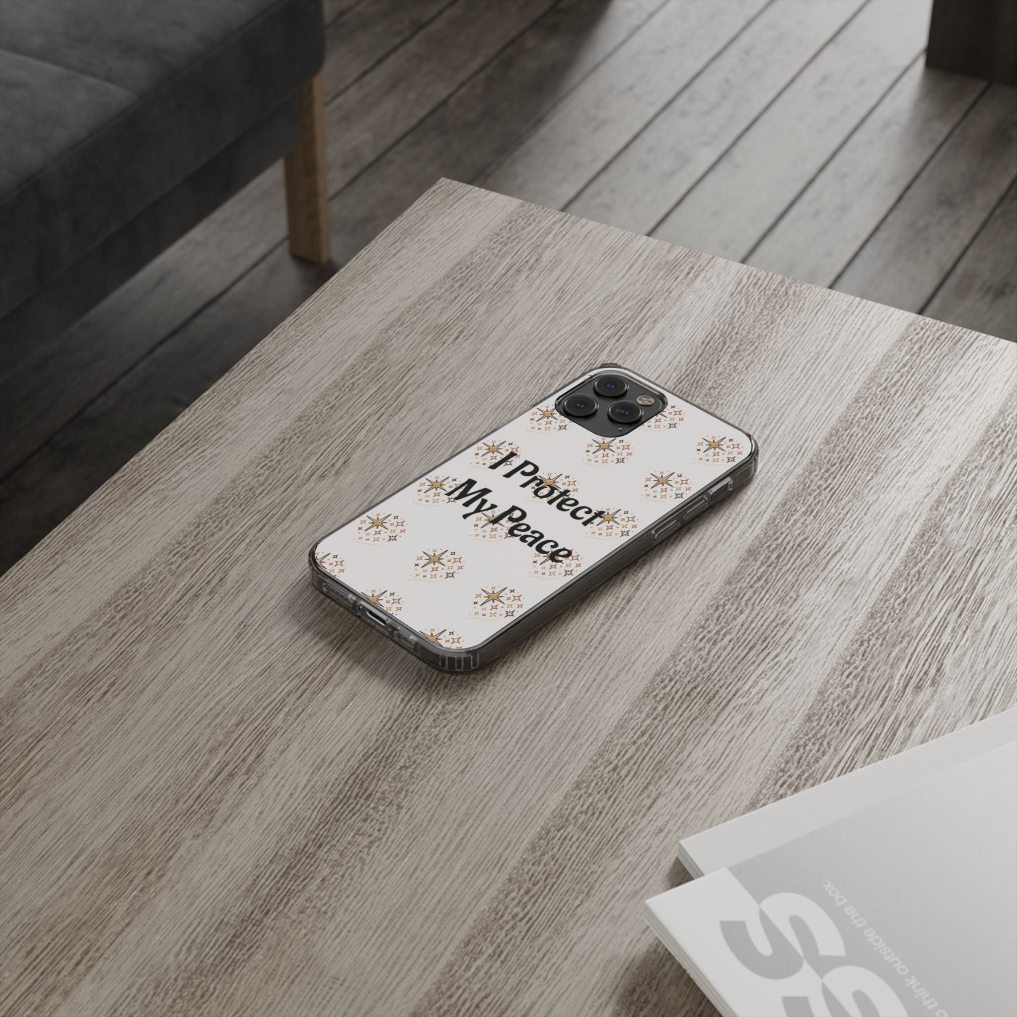 Protect My Peace Clear Impact-Resistant Phone Case