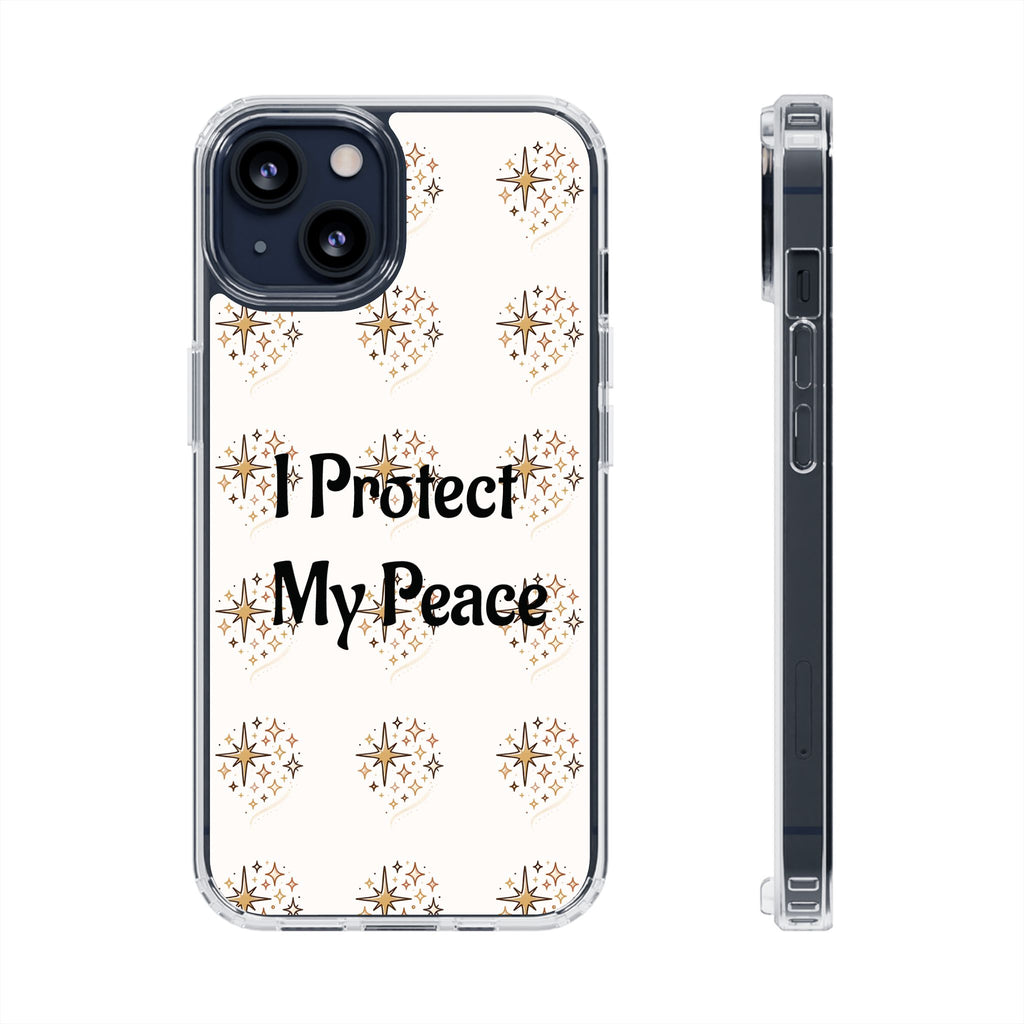 Protect My Peace Clear Impact-Resistant Phone Case