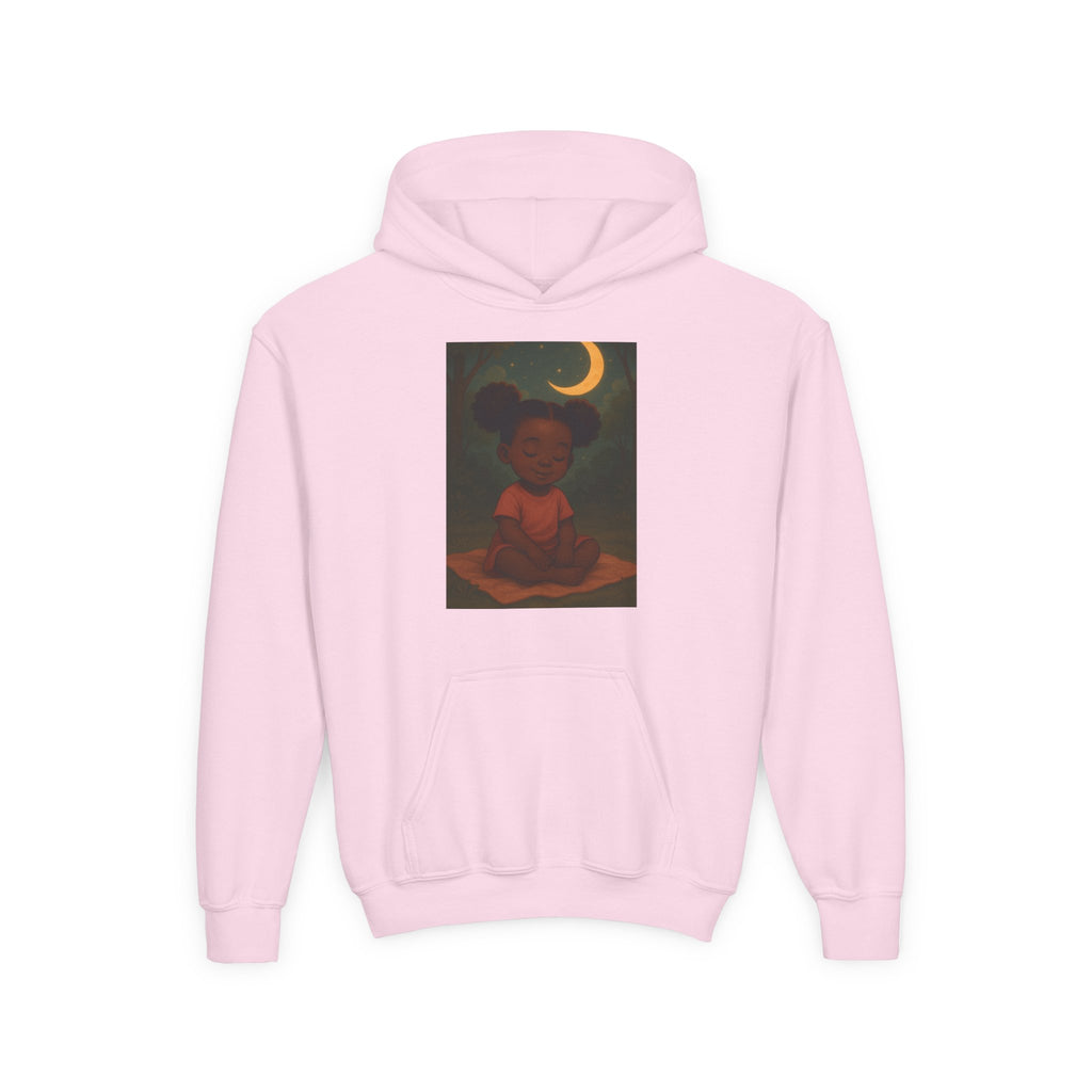 Lowkey Lil' Ones "peaceful Moon" Youth Hoodie- Calm Energy For Growing Queens