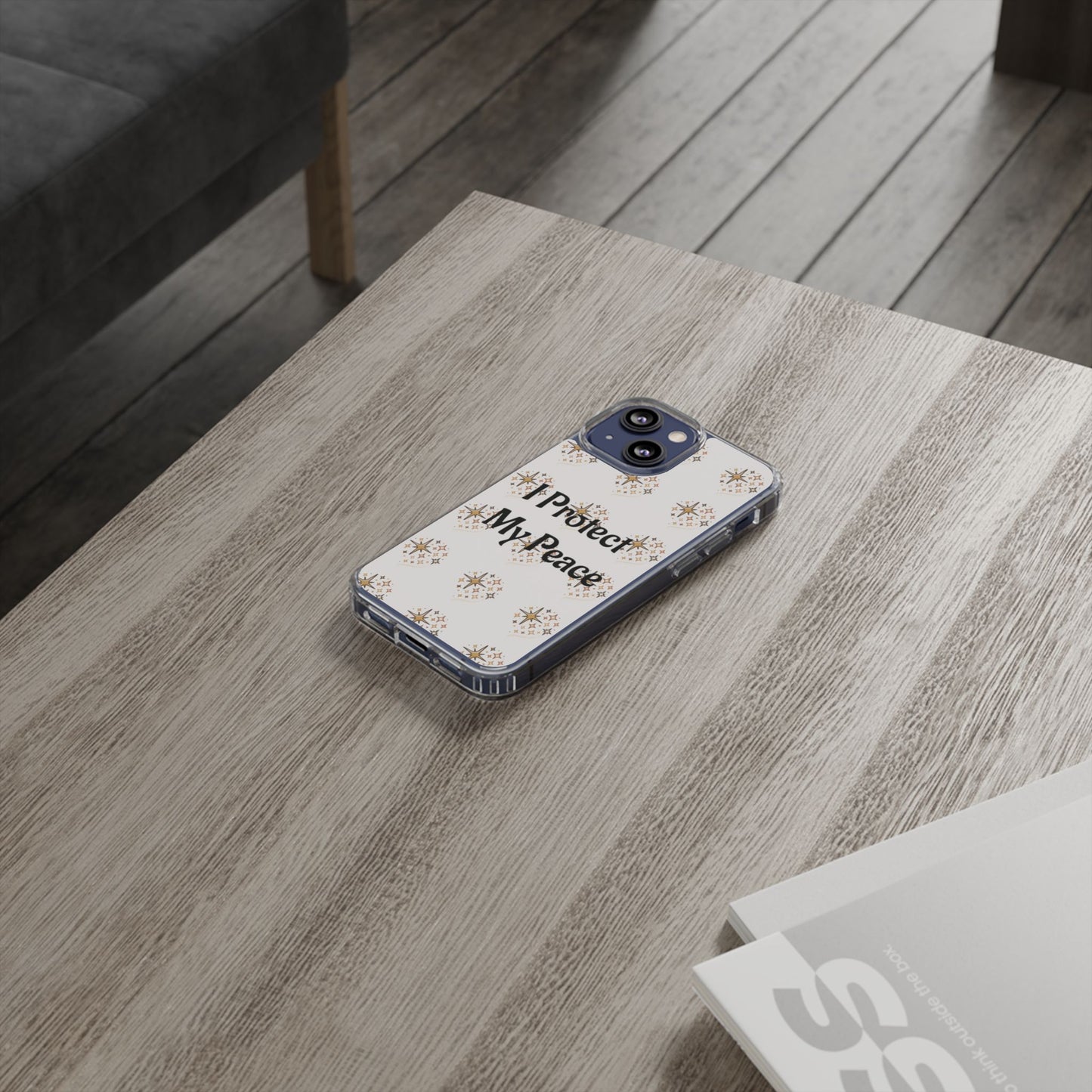 Copy of Protect My Peace Clear Impact-Resistant Phone Case