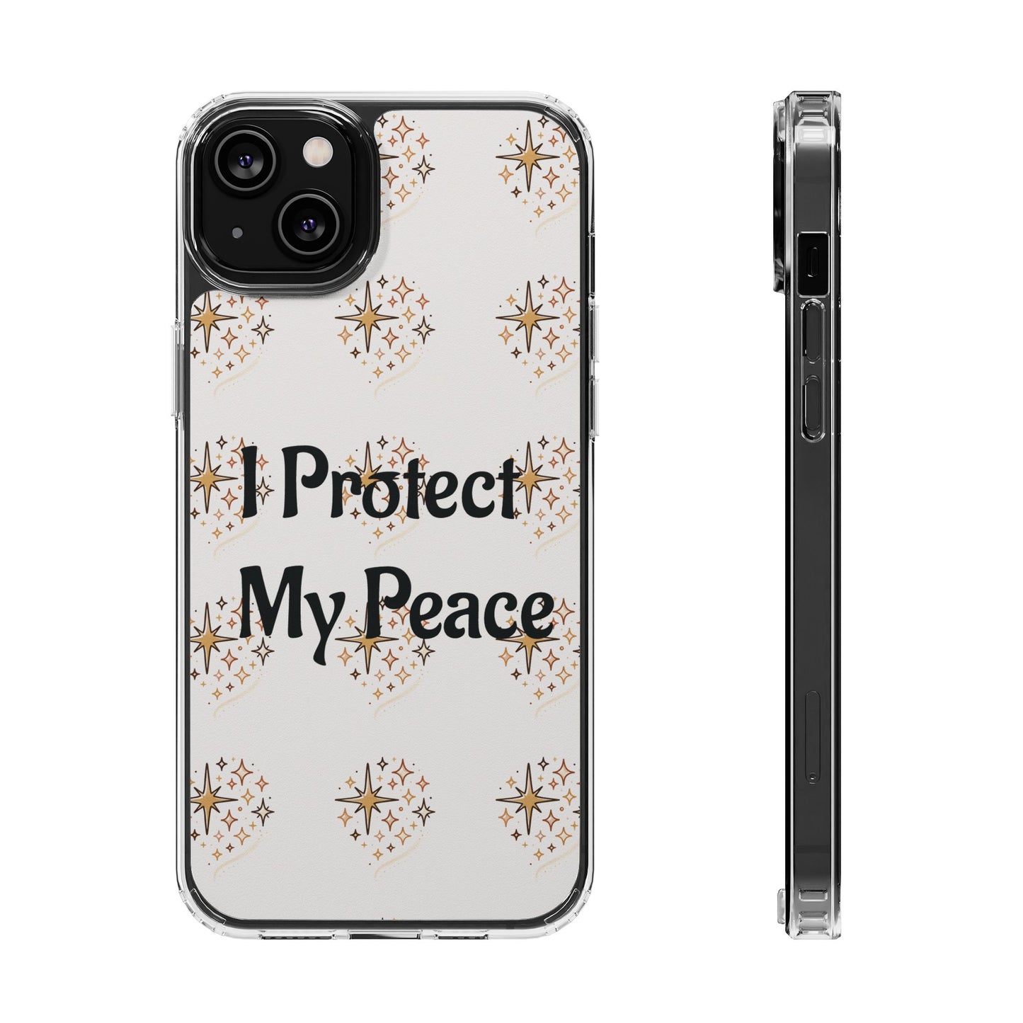Protect My Peace Clear Impact-Resistant Phone Case
