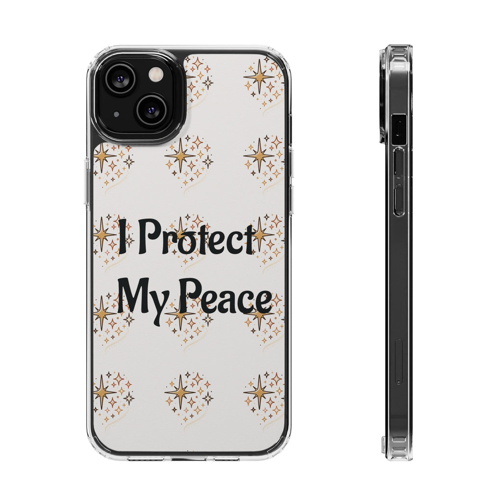 Copy of Protect My Peace Clear Impact-Resistant Phone Case