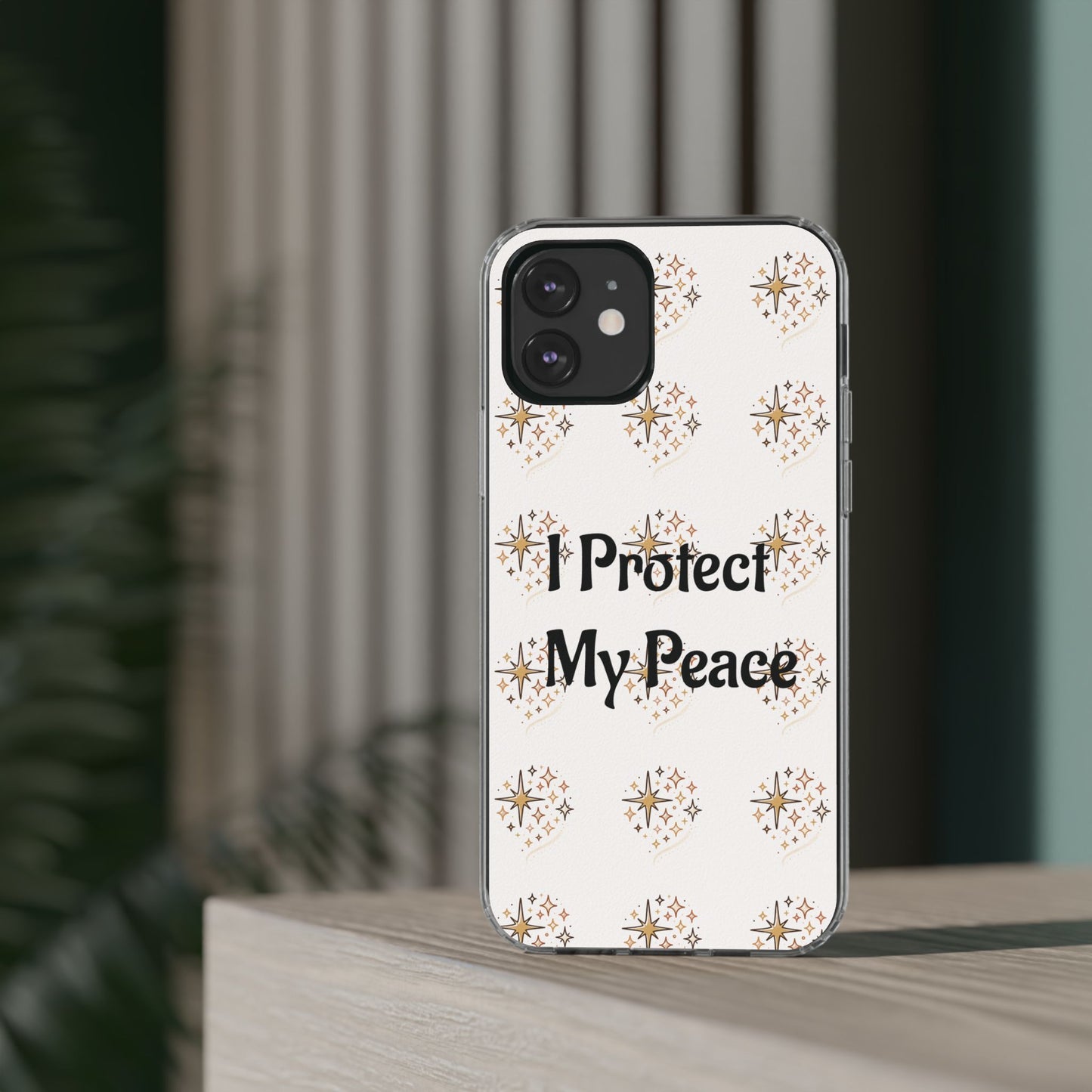 Protect My Peace Clear Impact-Resistant Phone Case