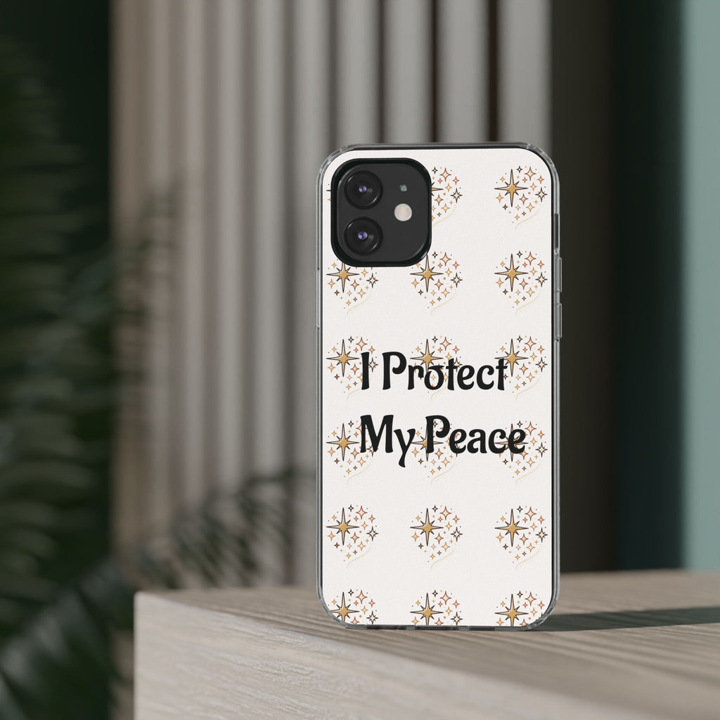 Copy of Protect My Peace Clear Impact-Resistant Phone Case
