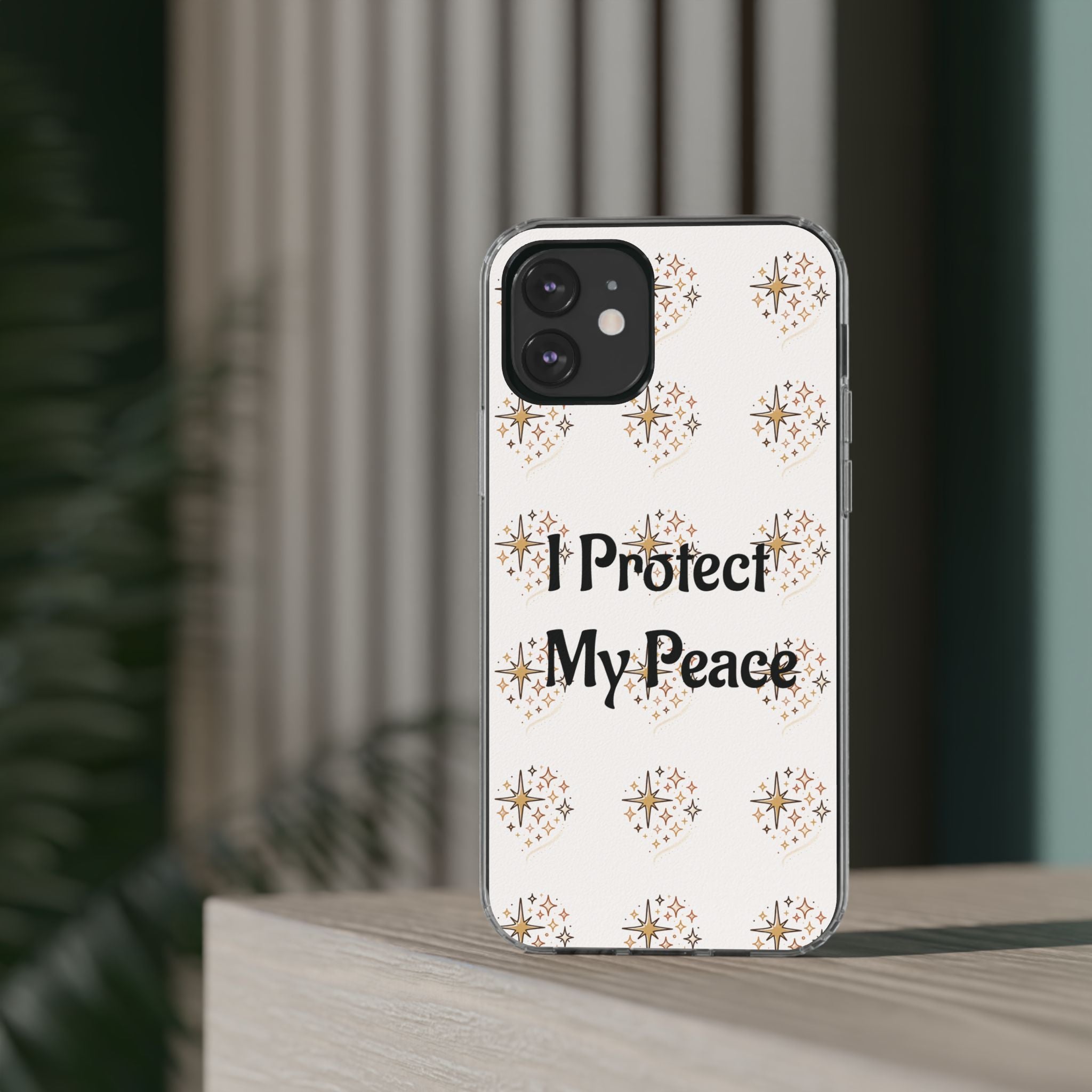 Copy of Protect My Peace Clear Impact-Resistant Phone Case