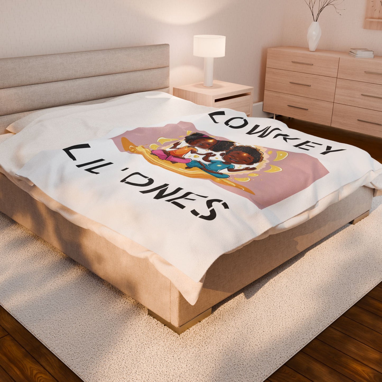 "Lowkey Lil' Ones- Peaceful Play Plush Blanket