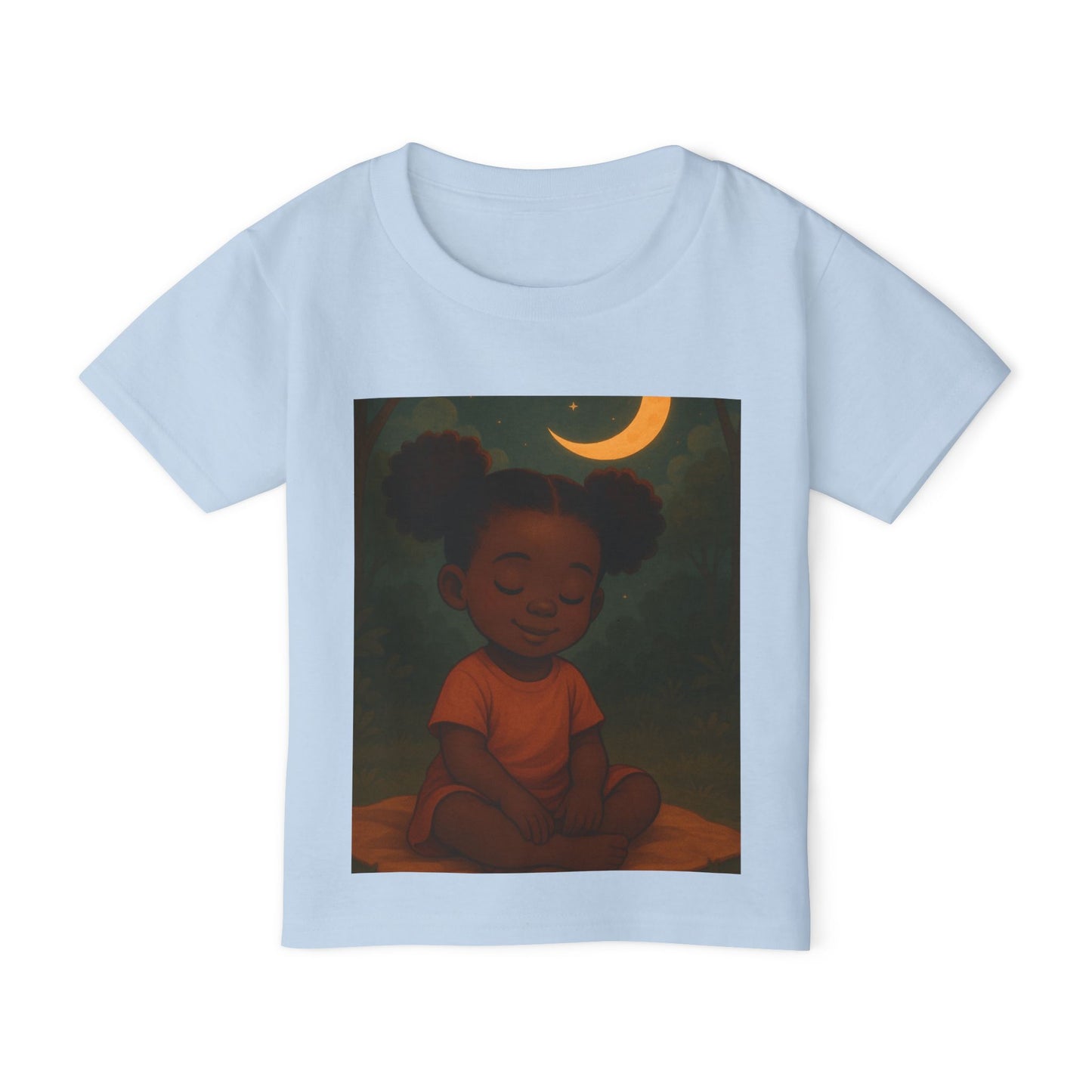 "LOWKEY LIL' ONES MOON & STARS TODDLER SHIRT-SOFT AFFIRMATION TEE FOR KIDS, GENTLE STRENGTH, DREAMY COMFORT"