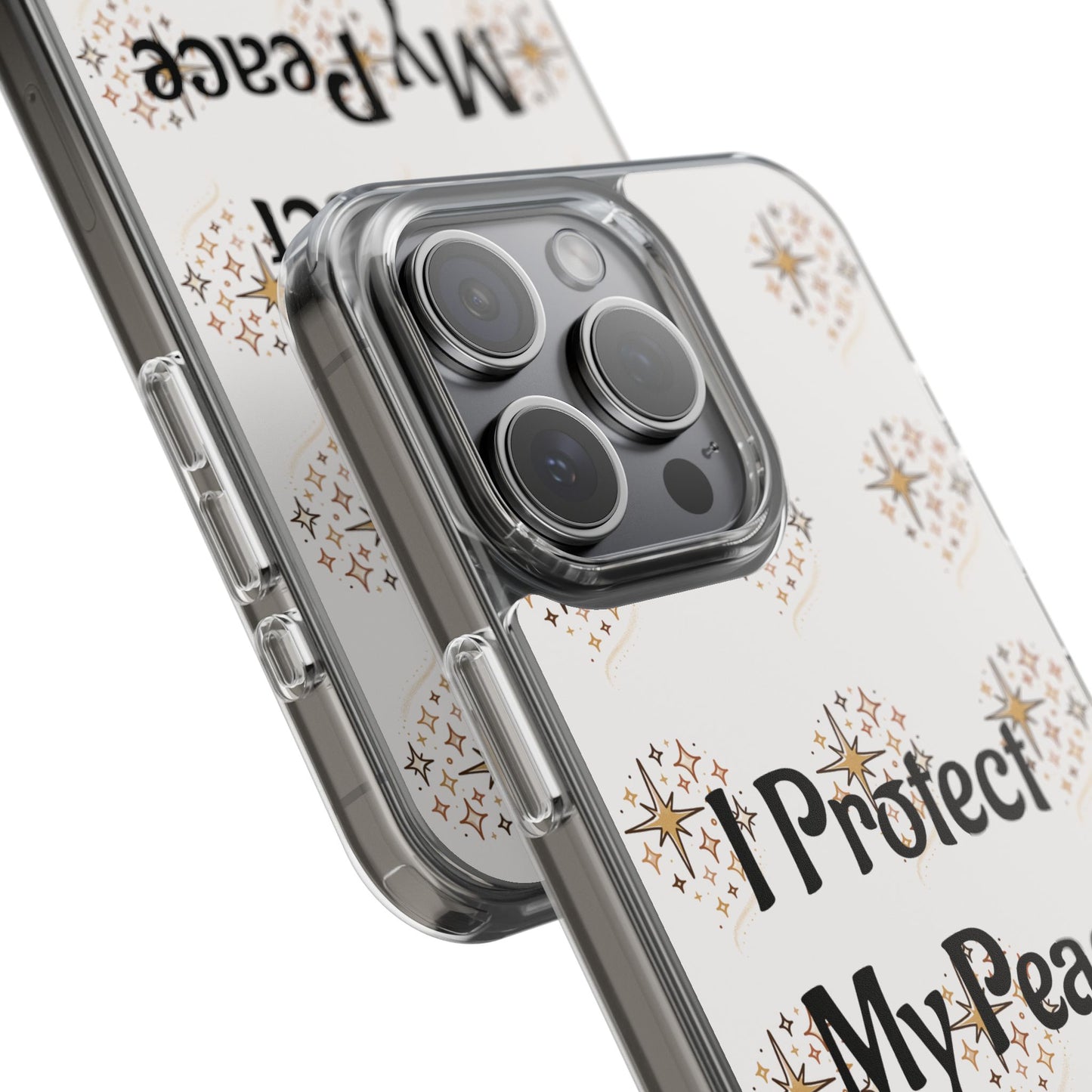Protect My Peace Clear Impact-Resistant Phone Case