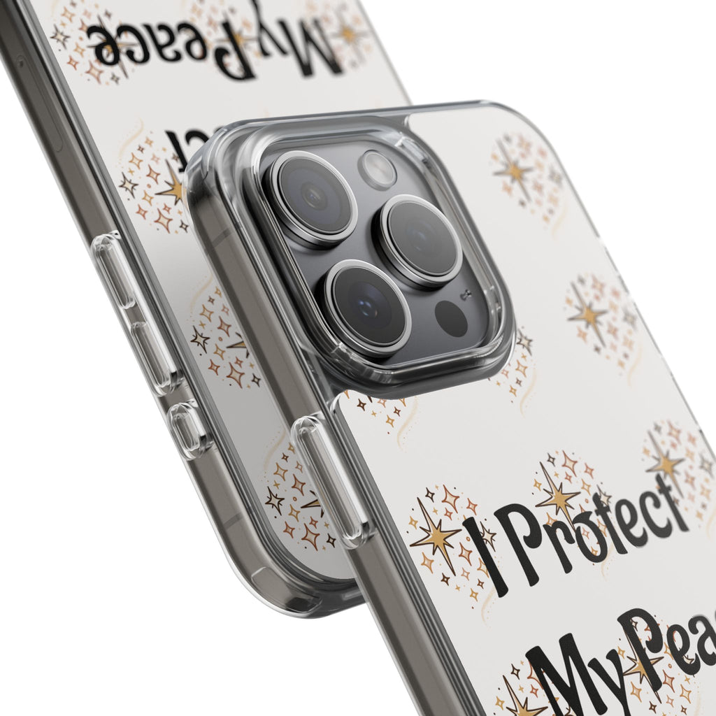 Copy of Protect My Peace Clear Impact-Resistant Phone Case