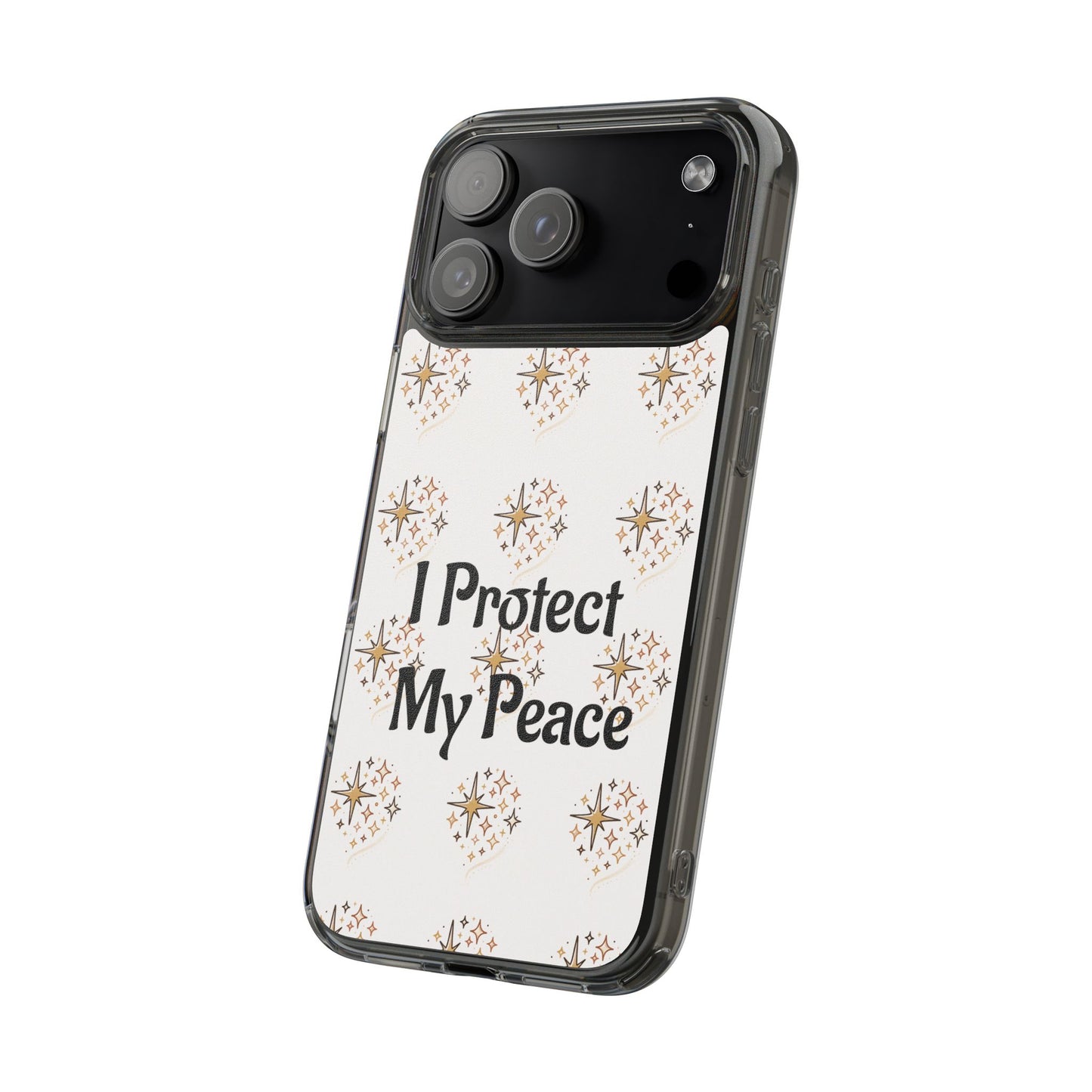 Copy of Protect My Peace Clear Impact-Resistant Phone Case