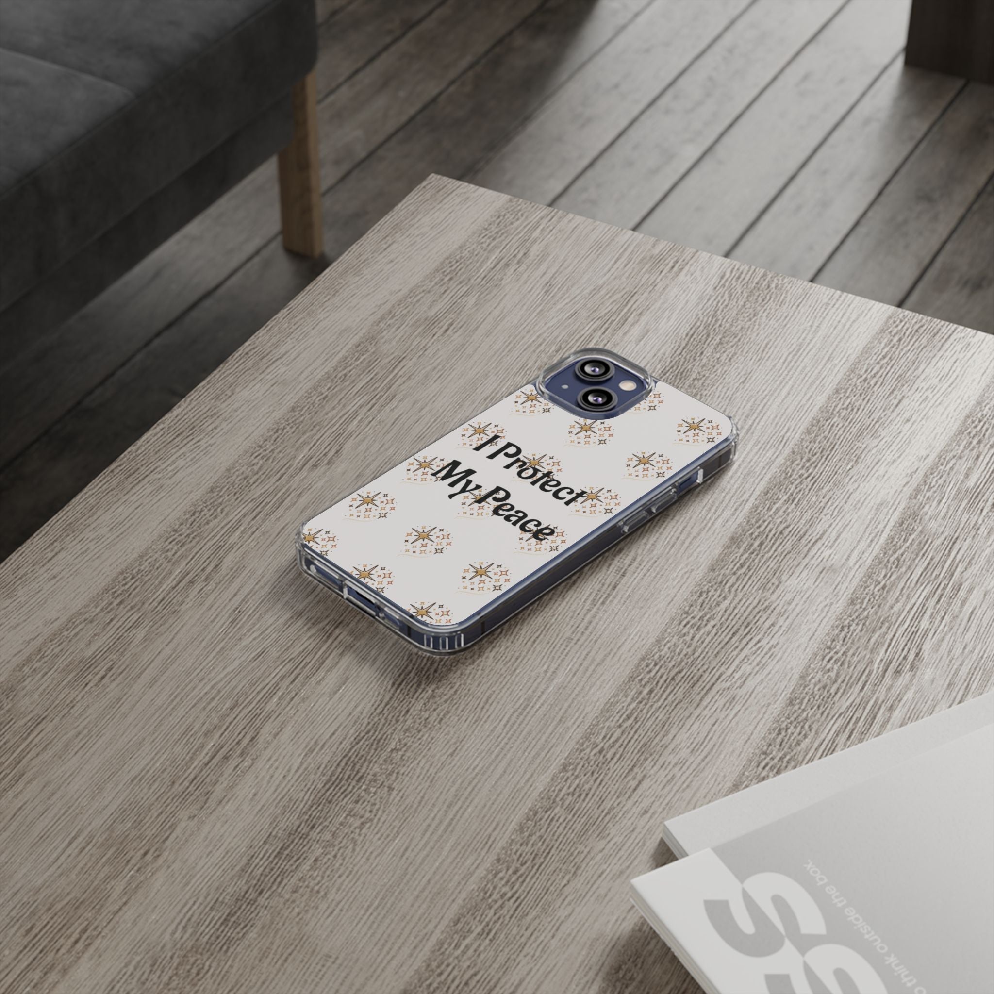 Protect My Peace Clear Impact-Resistant Phone Case