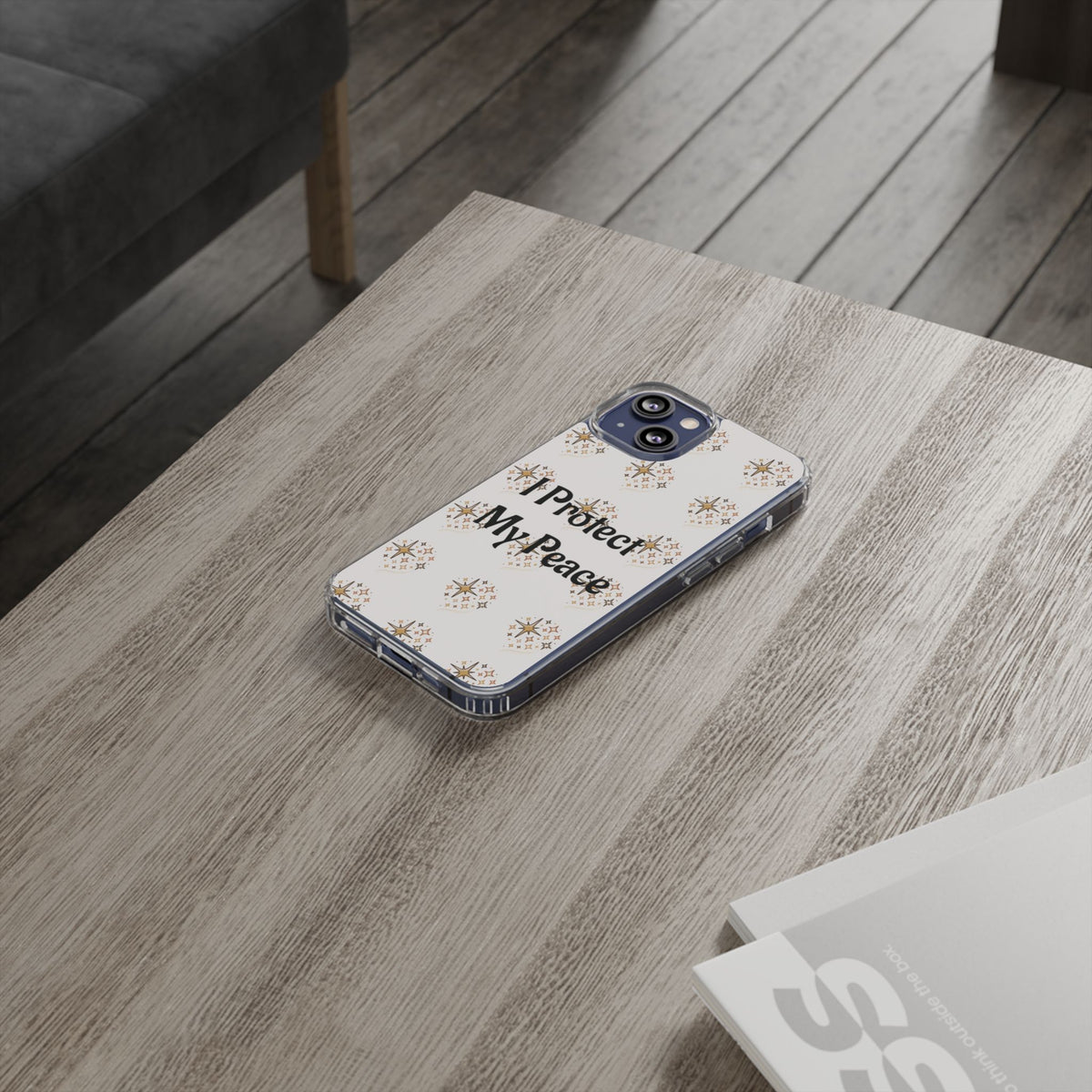 Copy of Protect My Peace Clear Impact-Resistant Phone Case