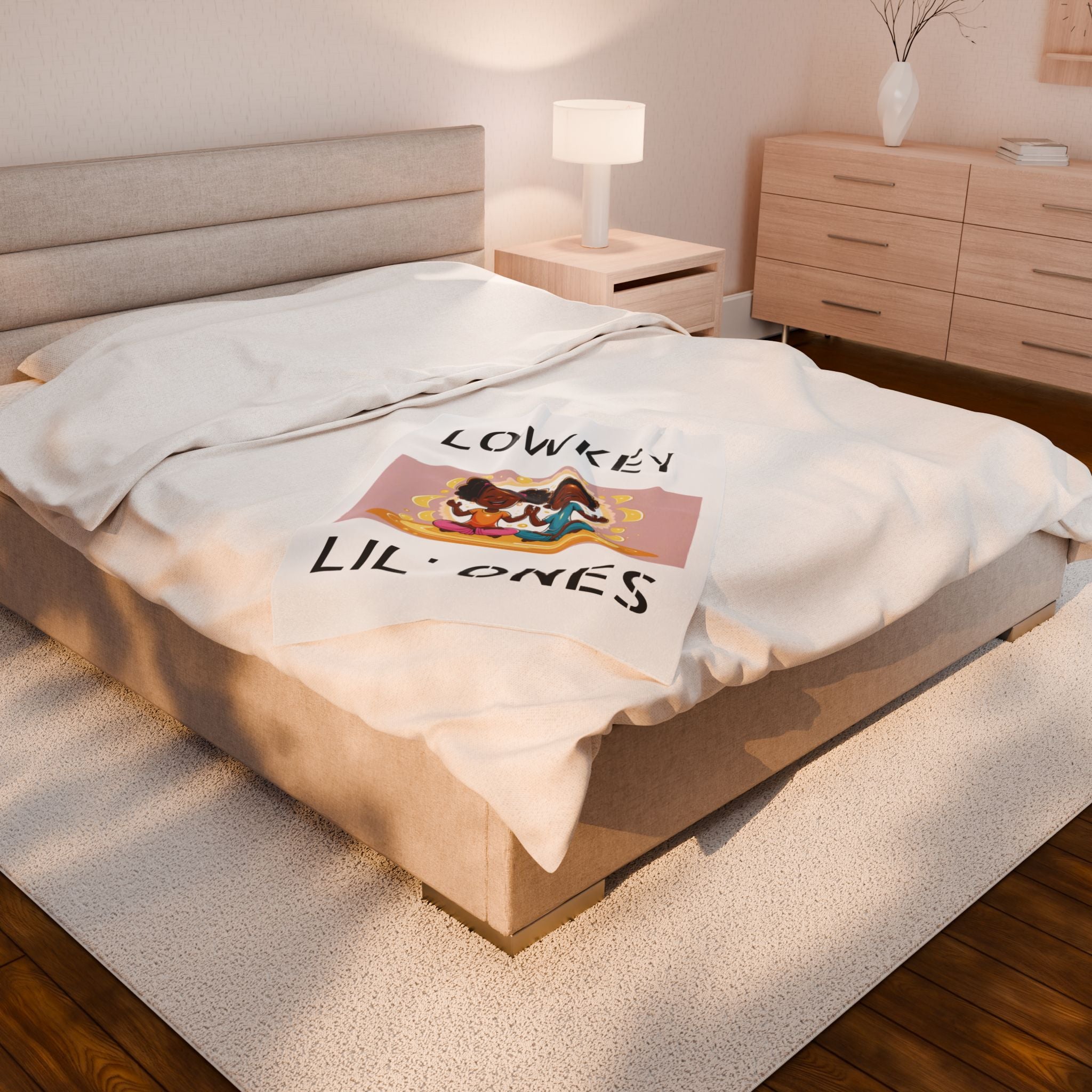 "Lowkey Lil' Ones- Peaceful Play Plush Blanket