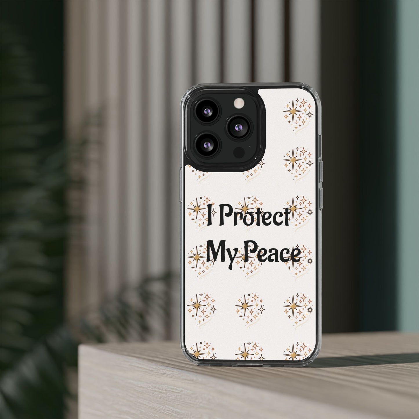 Copy of Protect My Peace Clear Impact-Resistant Phone Case