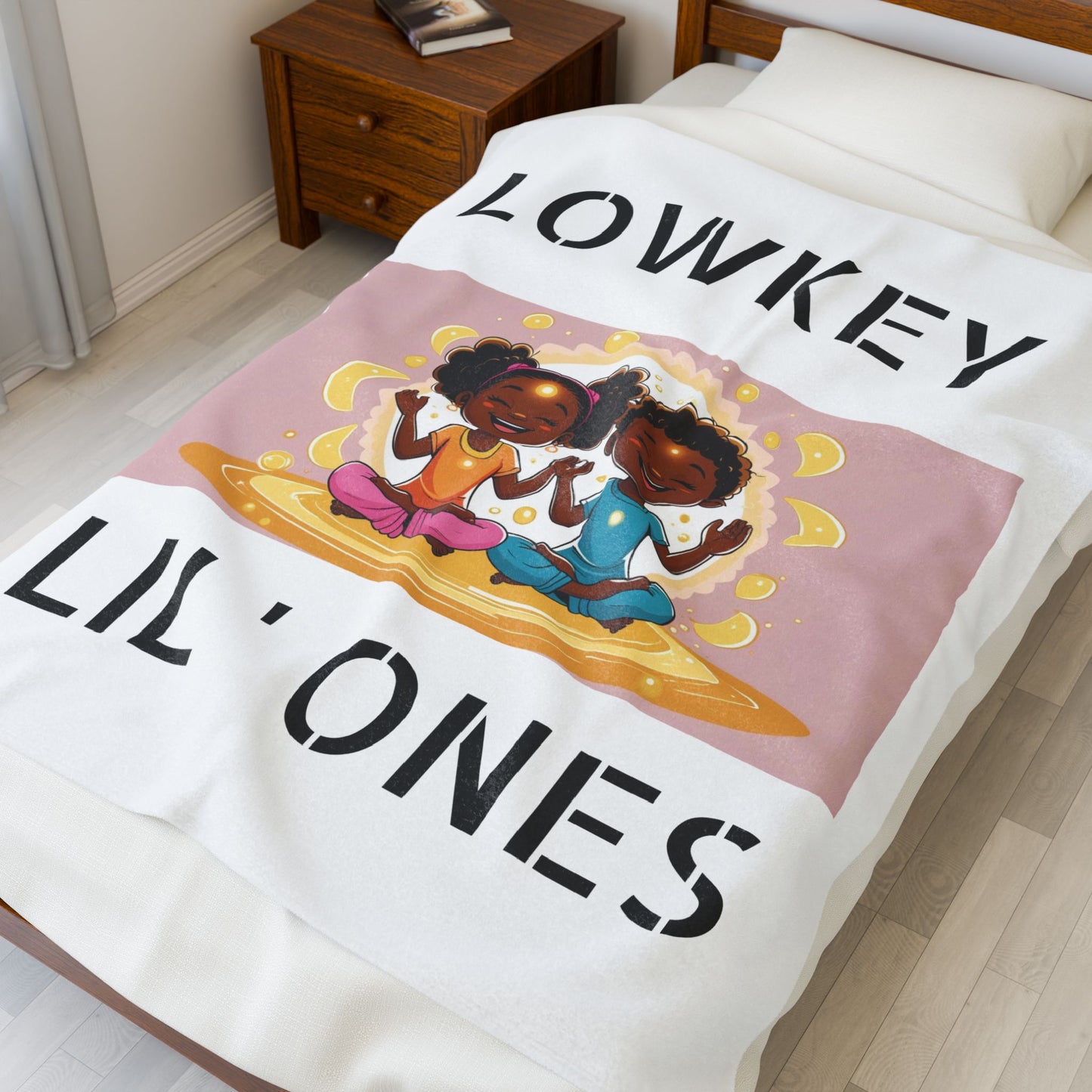 "Lowkey Lil' Ones- Peaceful Play Plush Blanket