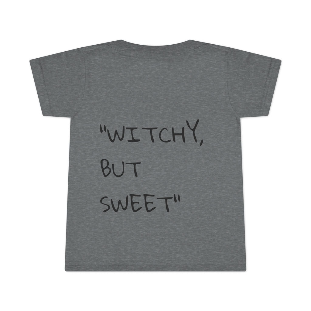 "Witchy But Sweet" Toddler Halloween Tee-Lowkey Lil' Ones Collection